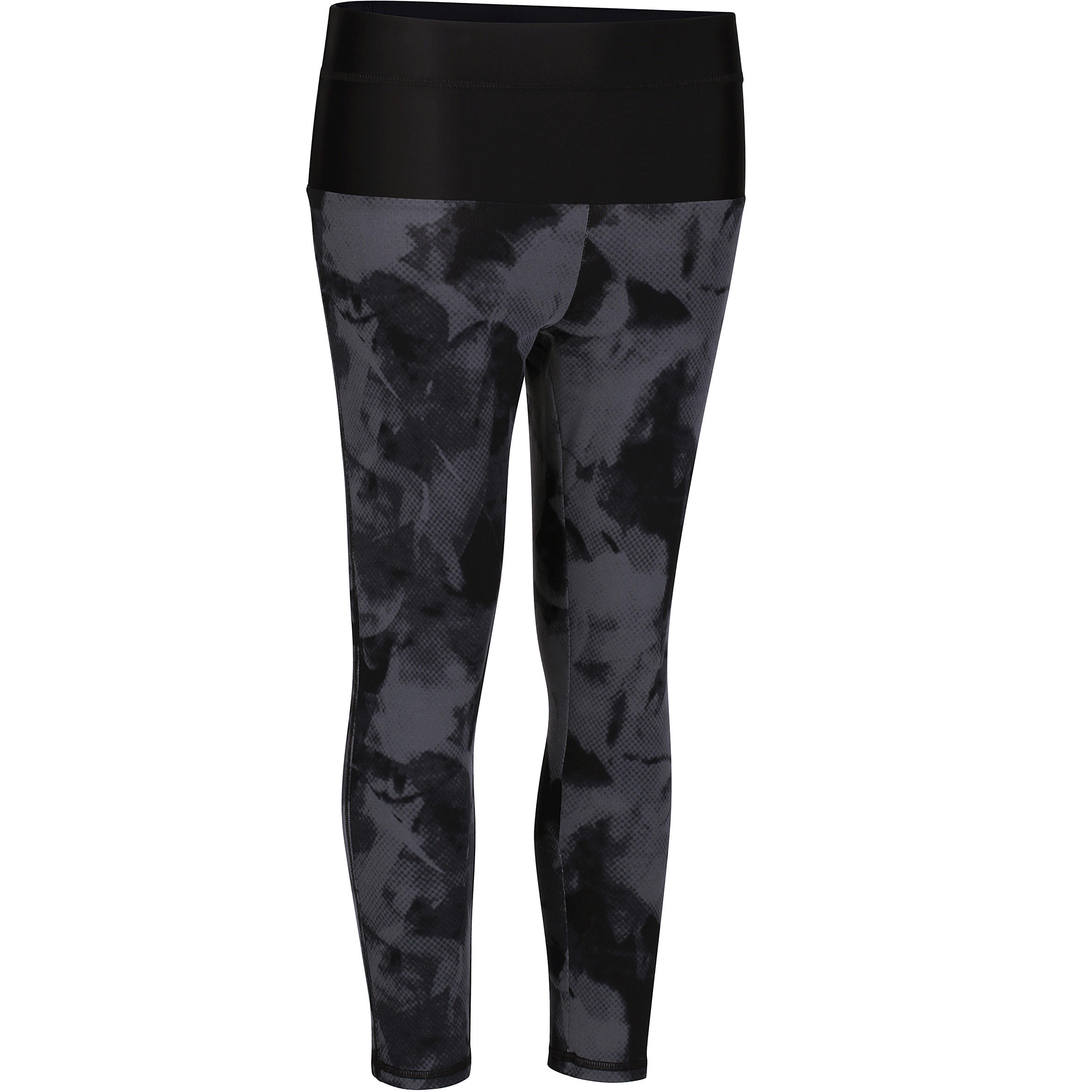 Shape+ Women's Fitness Flat-Stomach 7/8 Print Leggings - Black 1/12