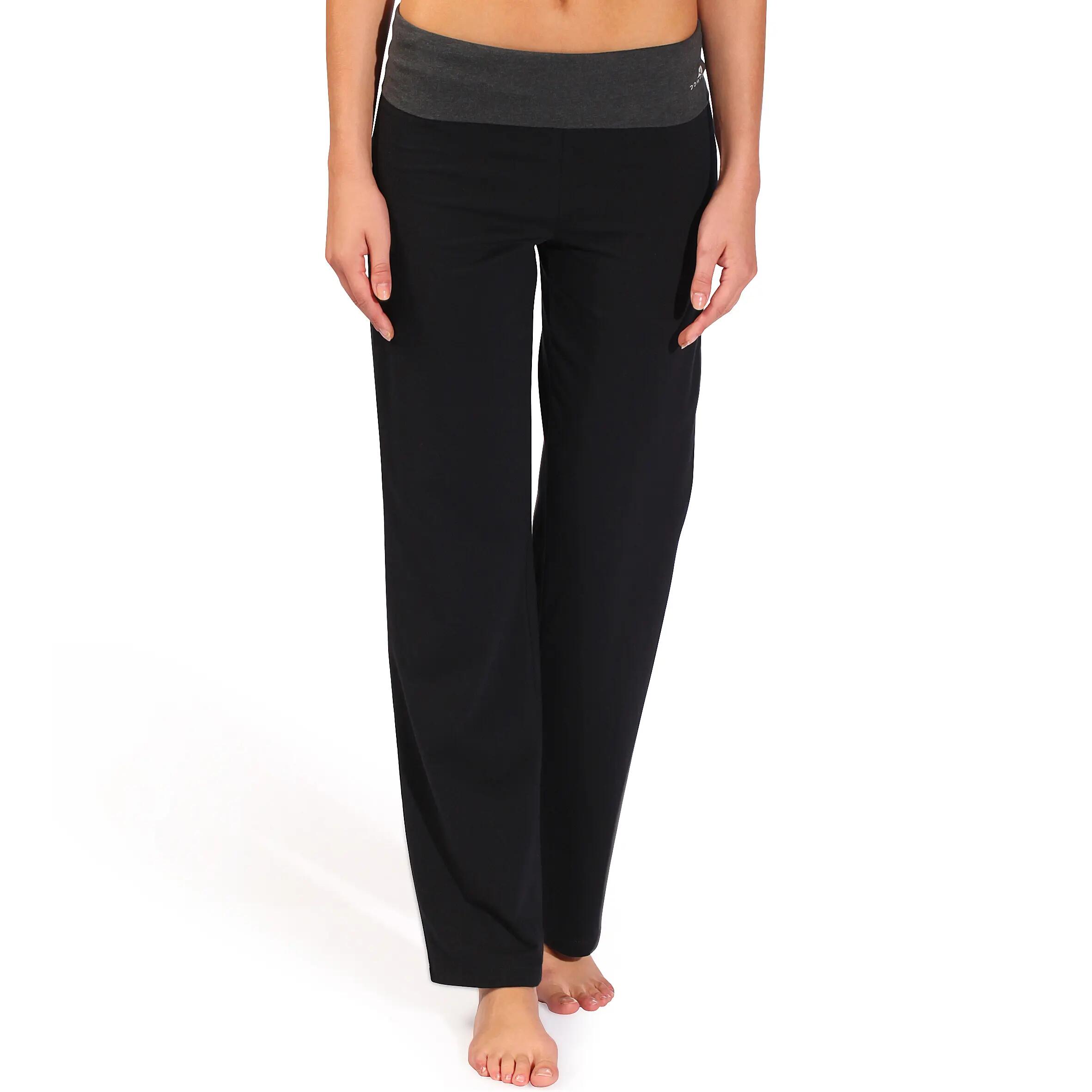 Women's Organic Cotton Gentle Yoga Bottoms - Black 12/12