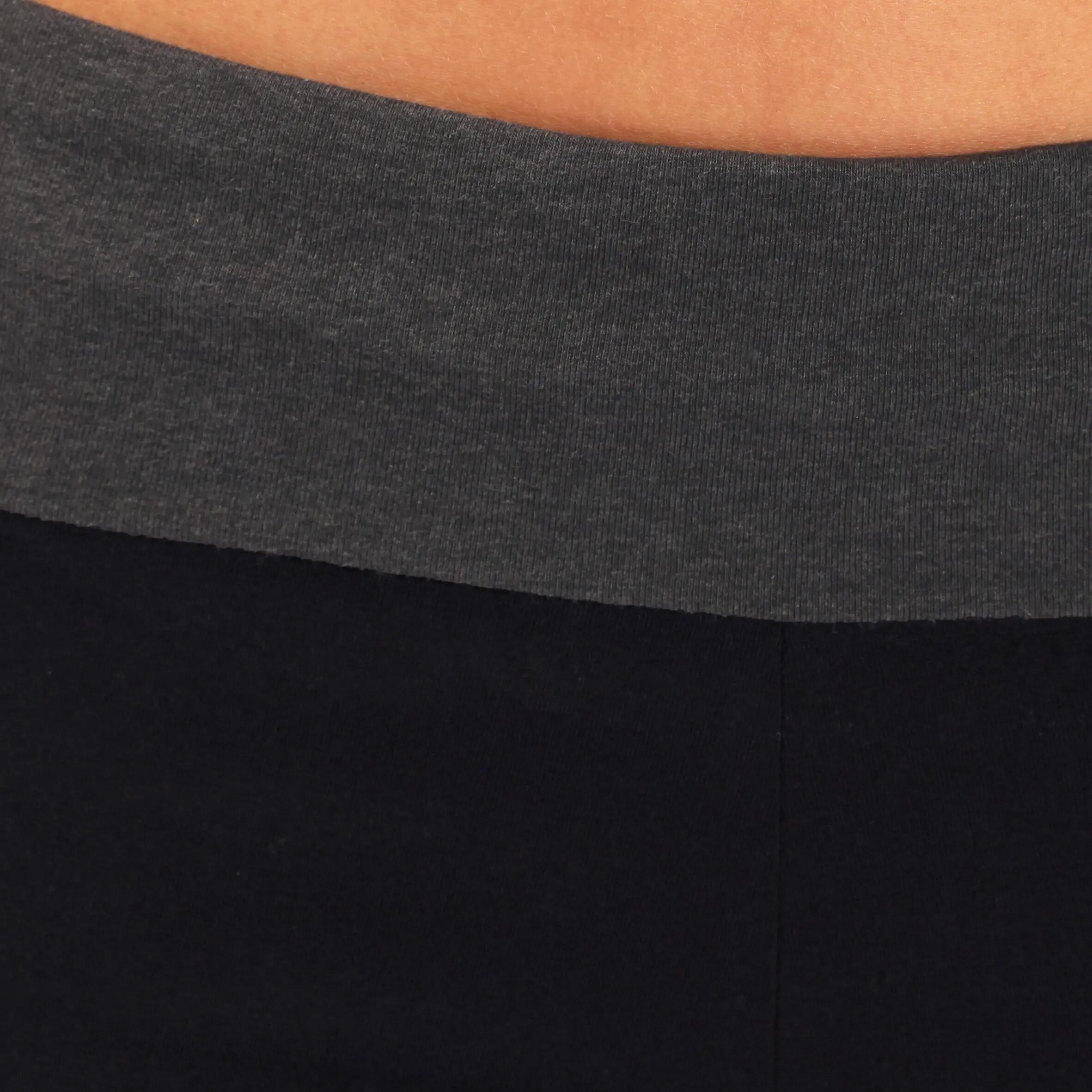 Women's Organic Cotton Gentle Yoga Bottoms - Black 7/12