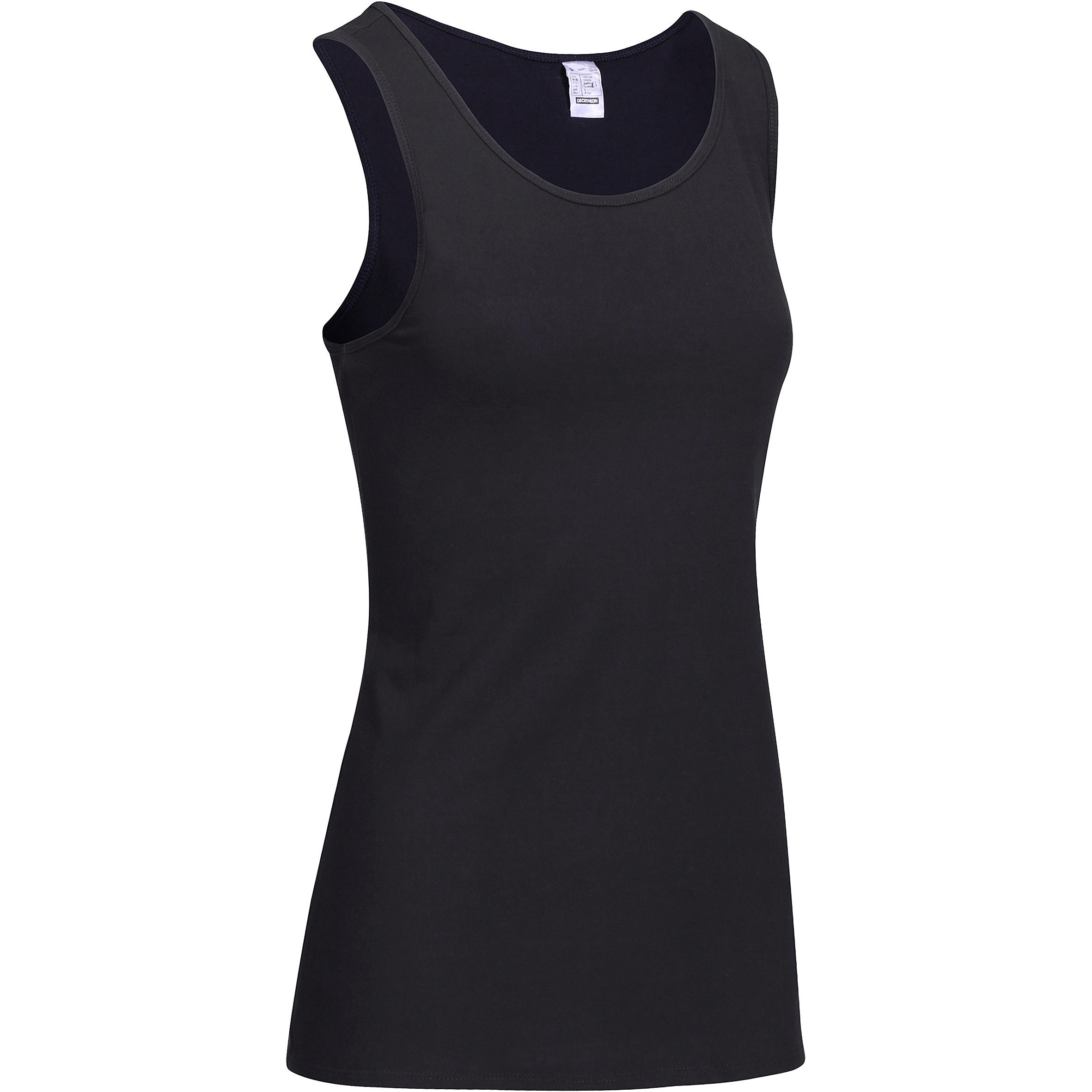 DOMYOS Essential Women's Fitness Tank Top - Dark Grey