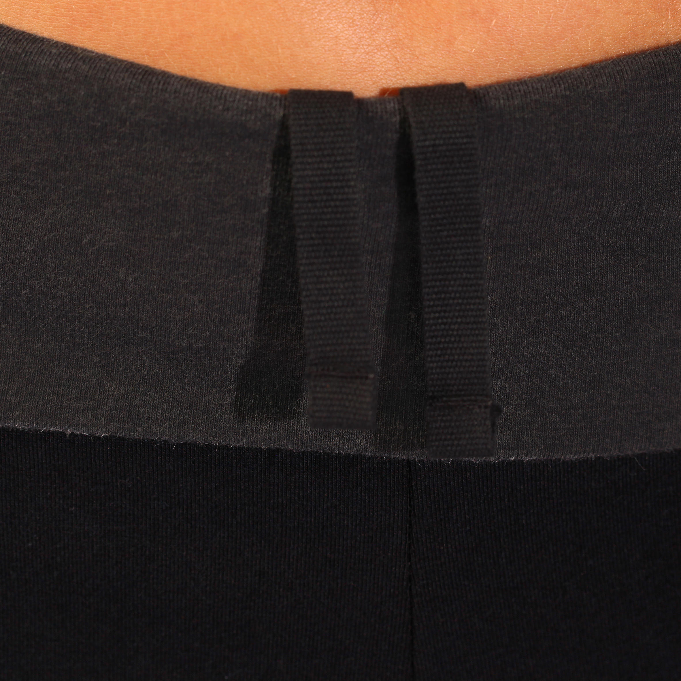 Women's Organic Cotton Yoga Cropped Bottoms - Black/Grey 8/13