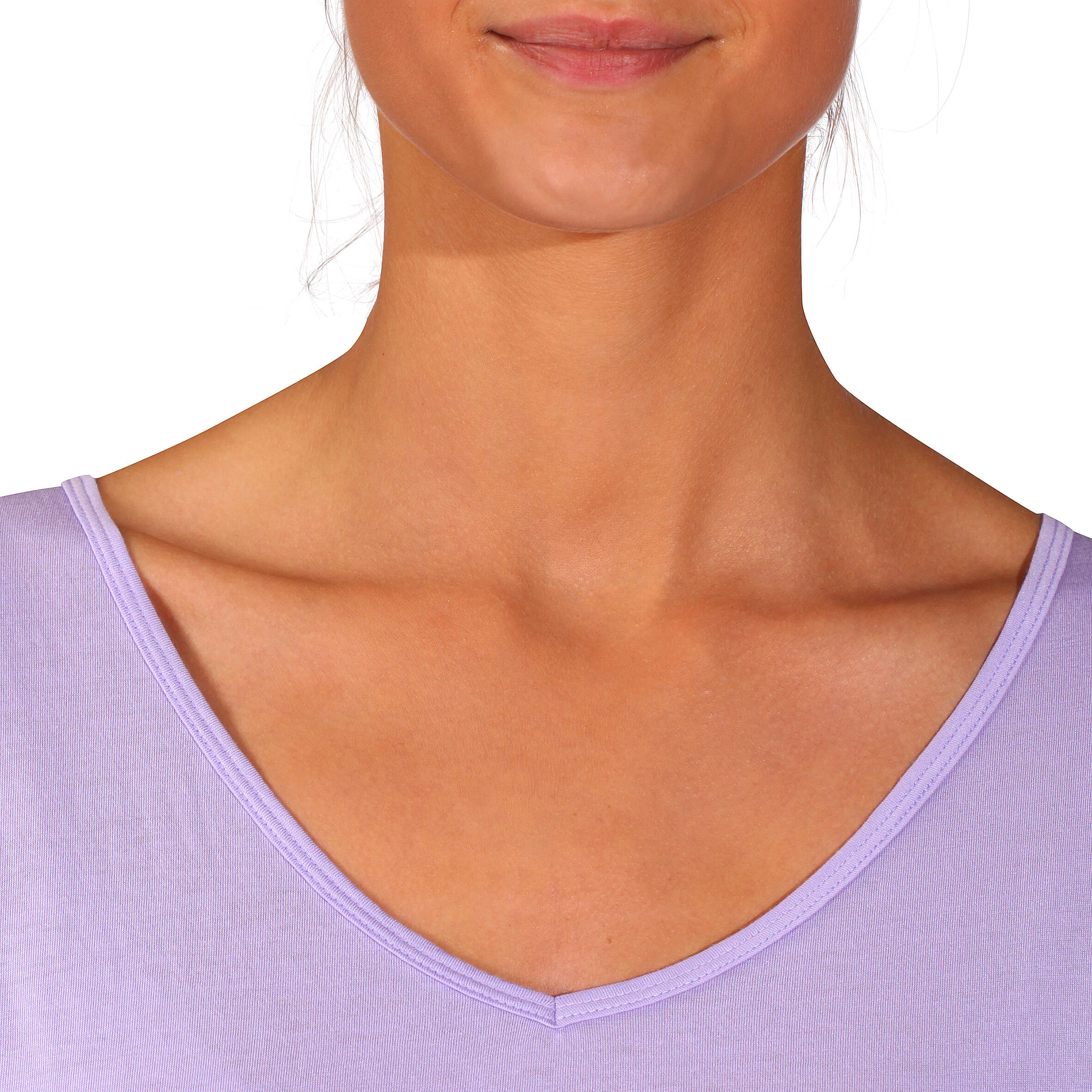 Shape+ Women's Flowing Short-Sleeved Fitness T-Shirt - Purple 6/13