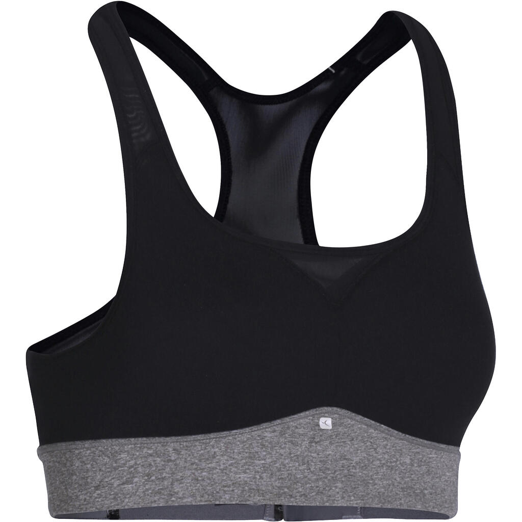 Breathe+ women's fitness sports bra - black