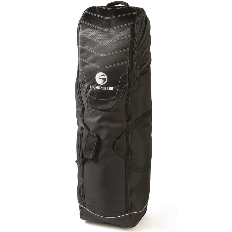 INESIS Golf Travel Rolling Cover Bag Black Decathlon