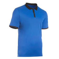 POLO HOMME SOFT BLEU 500 TENNIS BADMINTON TENNIS DE TABLE PADEL SQUASH ARTENGO