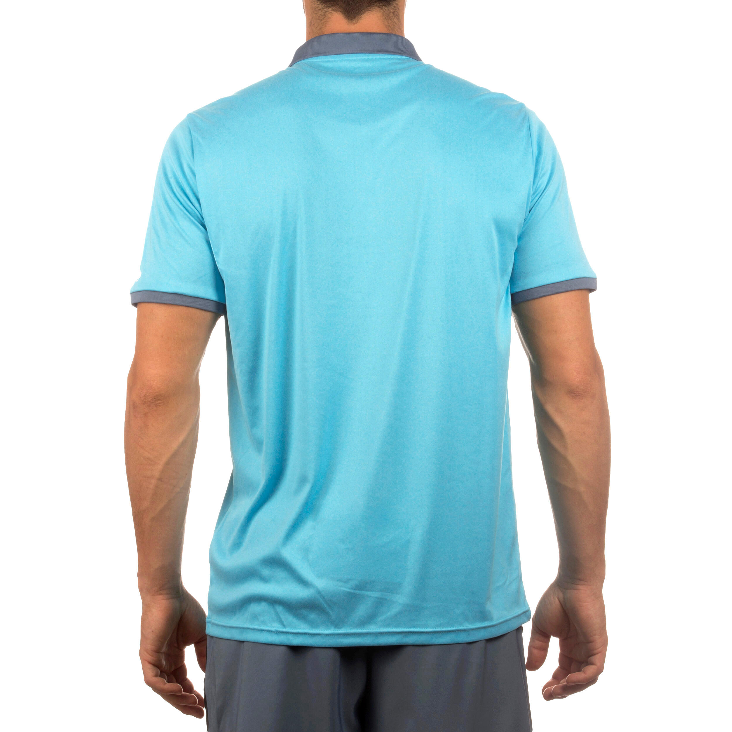 Soft Padel Tennis Badminton Squash Table Tennis Pocket Polo Shirt - Blue 3/6