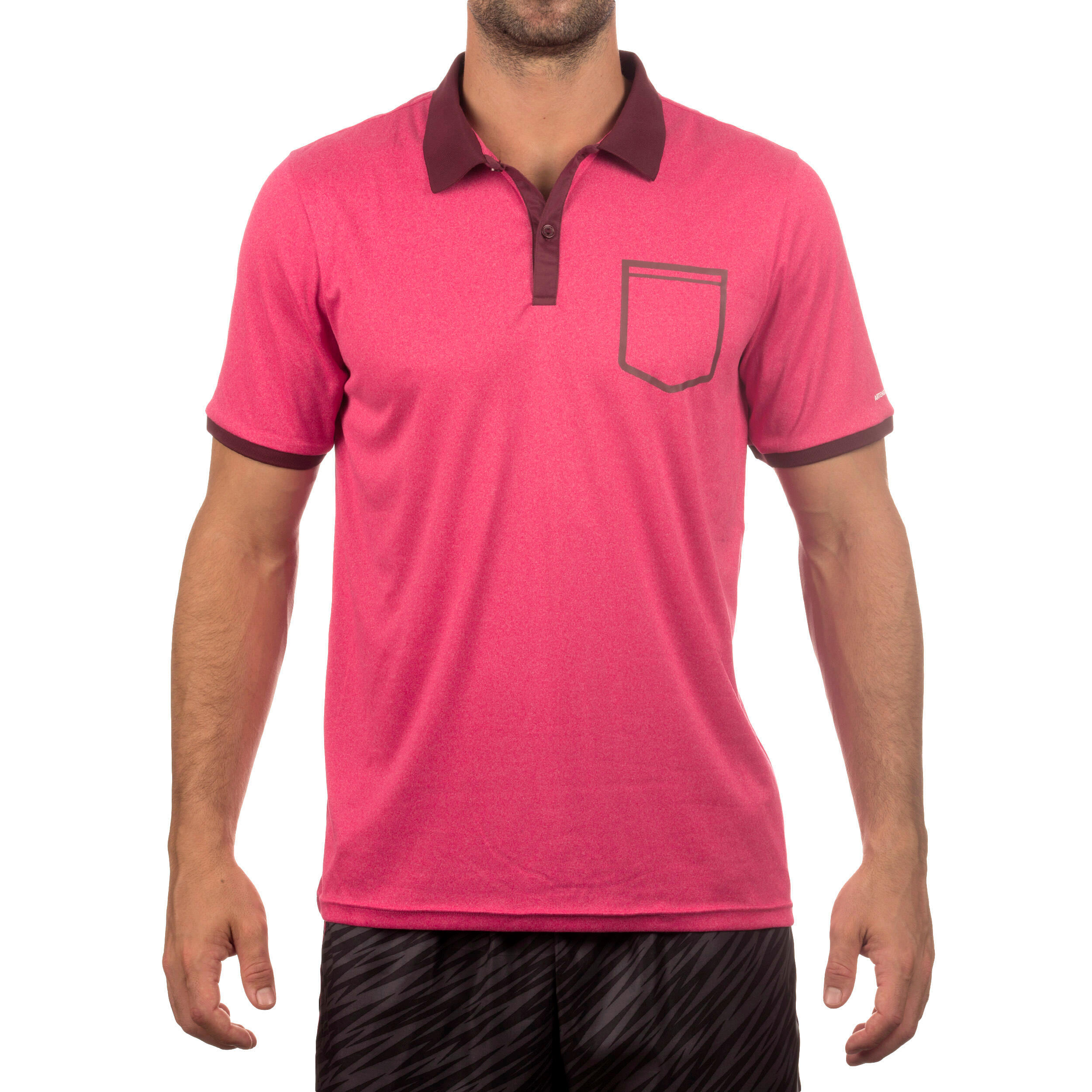 Soft Pocket Padel Tennis Badminton Squash Table Tennis Polo Shirt - Pink 7/14