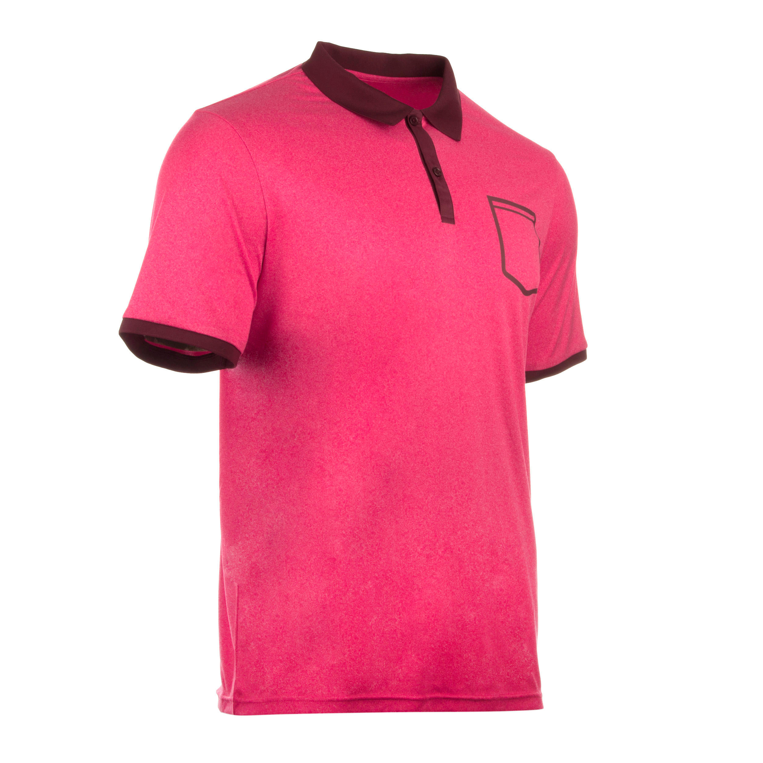 ARTENGO Soft Pocket Padel Tennis Badminton Squash Table Tennis Polo Shirt - Pink