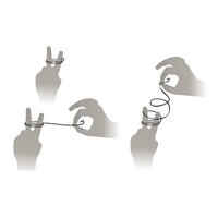 SN REVERSED spade-end hooks to line for sea fishing