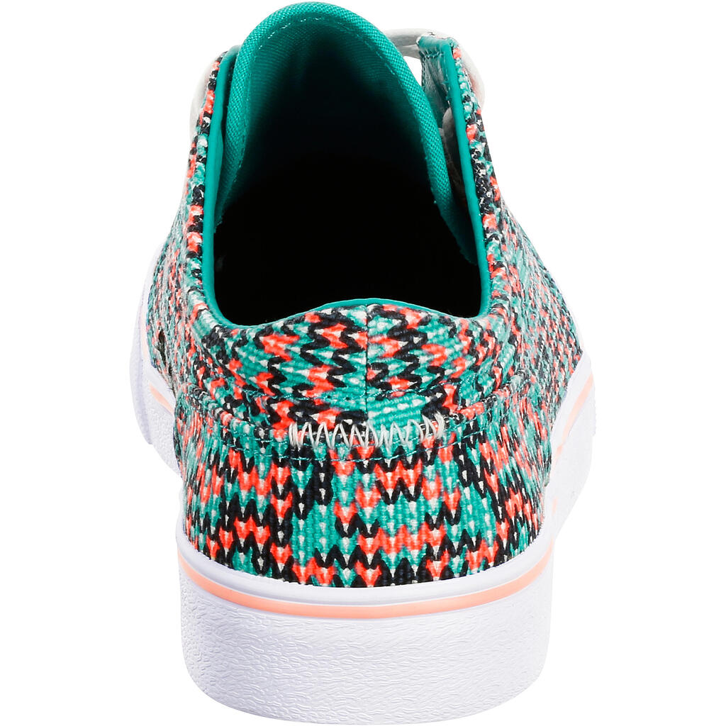 Skateschuhe Vulca 100 Canvas Low Skateboard Longboard Erwachsene Denim