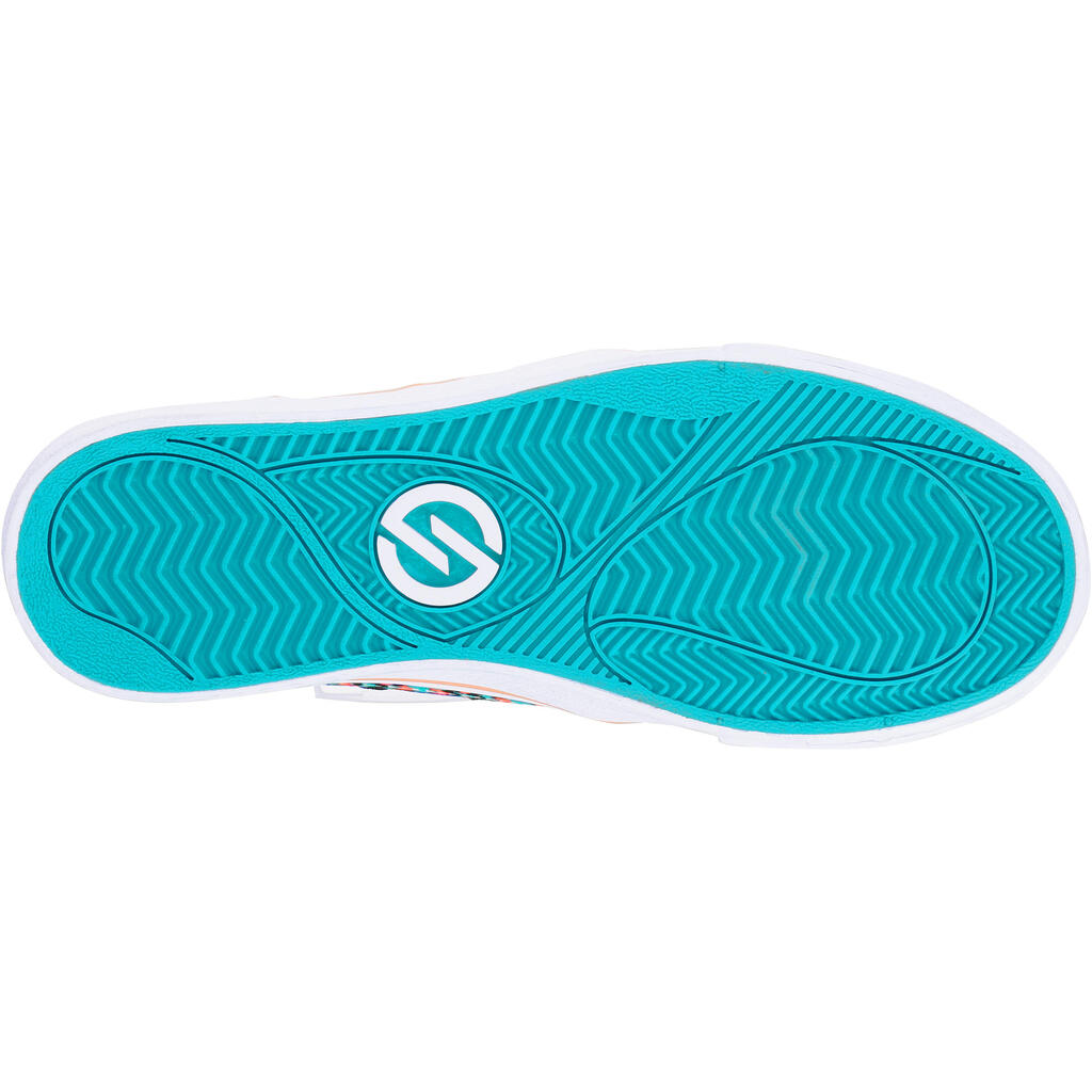 Skateschuhe Vulca 100 Canvas Low Skateboard Longboard Erwachsene Denim