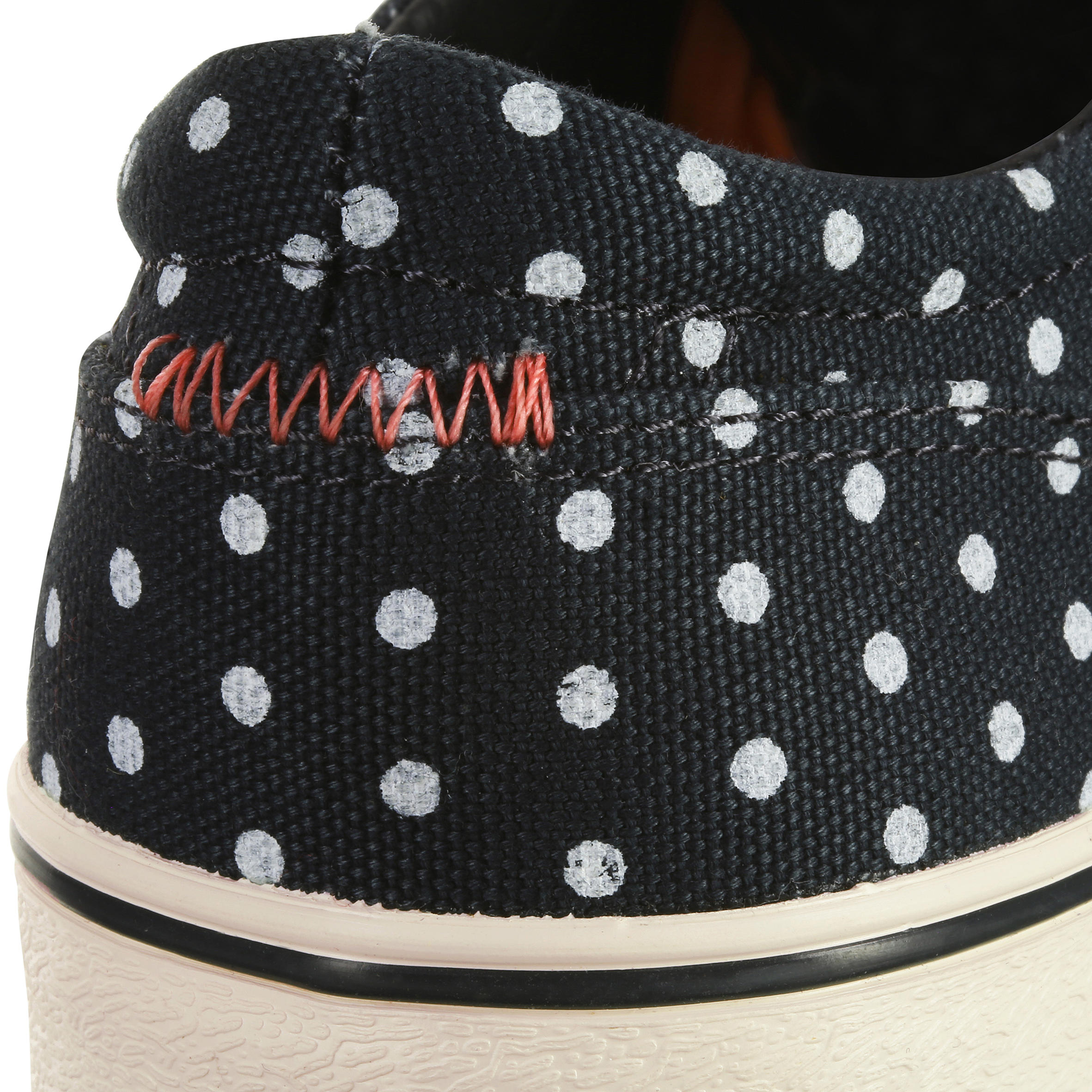 Vulca 100 Canvas Adult Skateboarding Longboarding Low-Top Shoes - Polka Dot 13/16