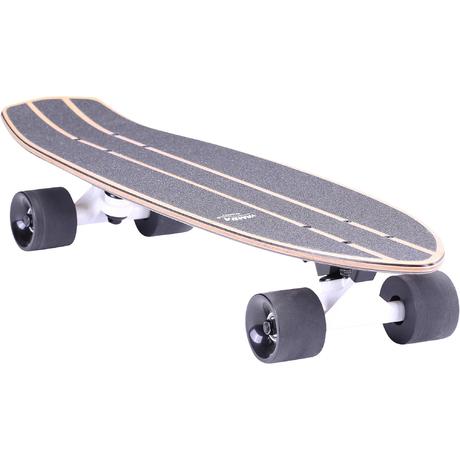 Yamba Wood Cruiser Skateboard - Classic White | oxelo