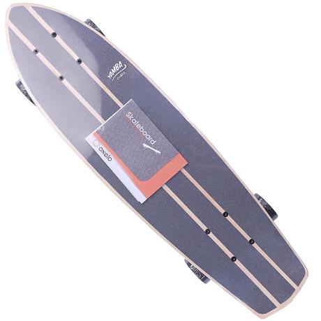 Yamba Wood Cruiser Skateboard - Classic White | oxelo
