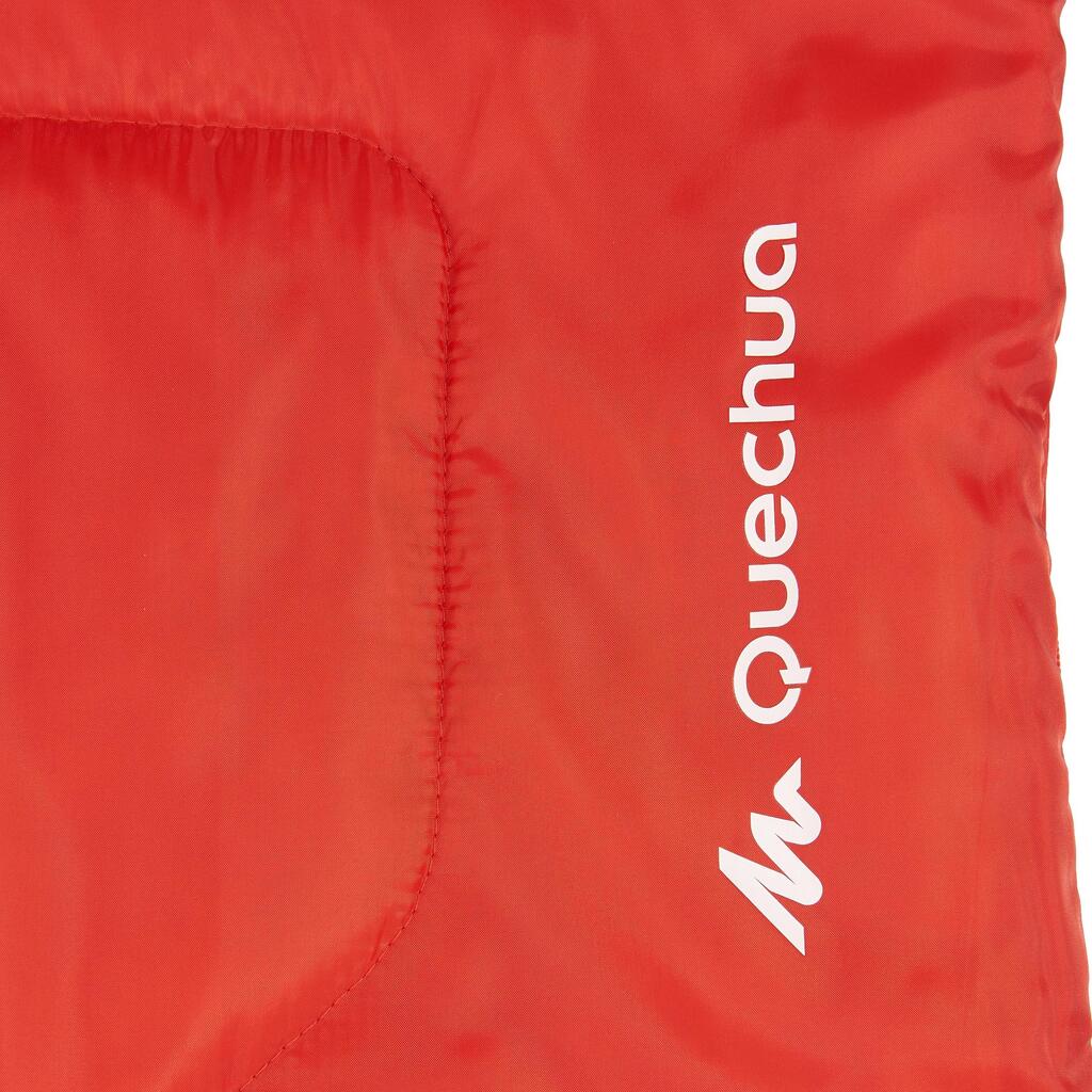 Schlafsack Camping Forclaz 10°C links rot