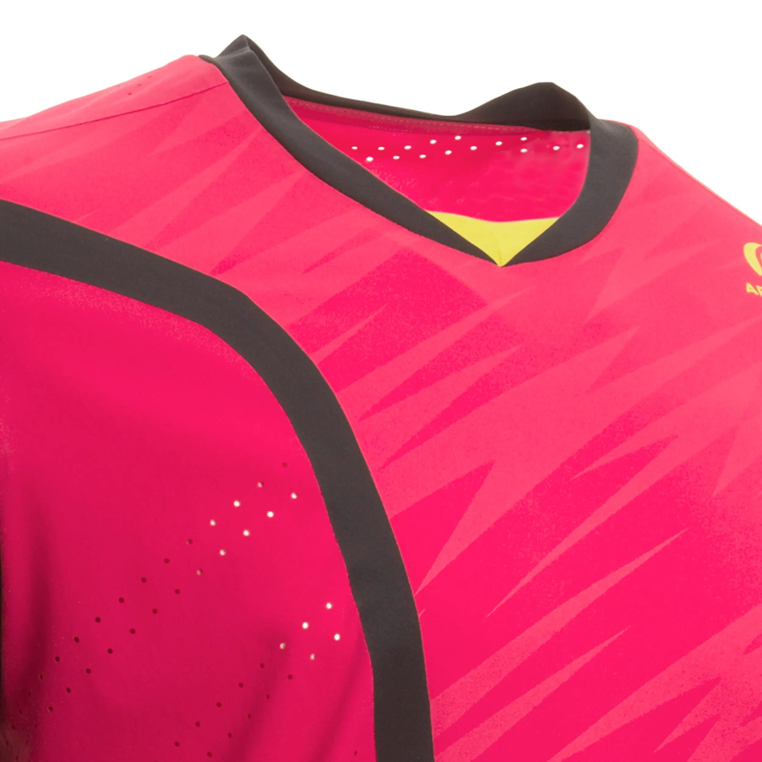 Light Tennis Badminton Padel Table Tennis Squash T-Shirt - Pink/Black 8/10