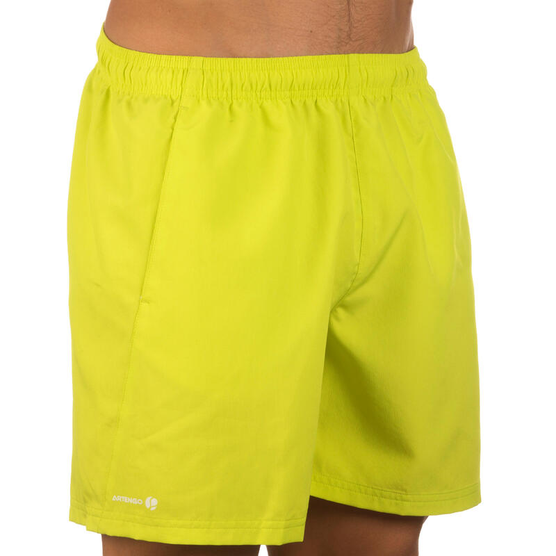 Essential 100 Padel Tennis Badminton Squash Table Tennis Shorts Yellow ARTENGO Decathlon