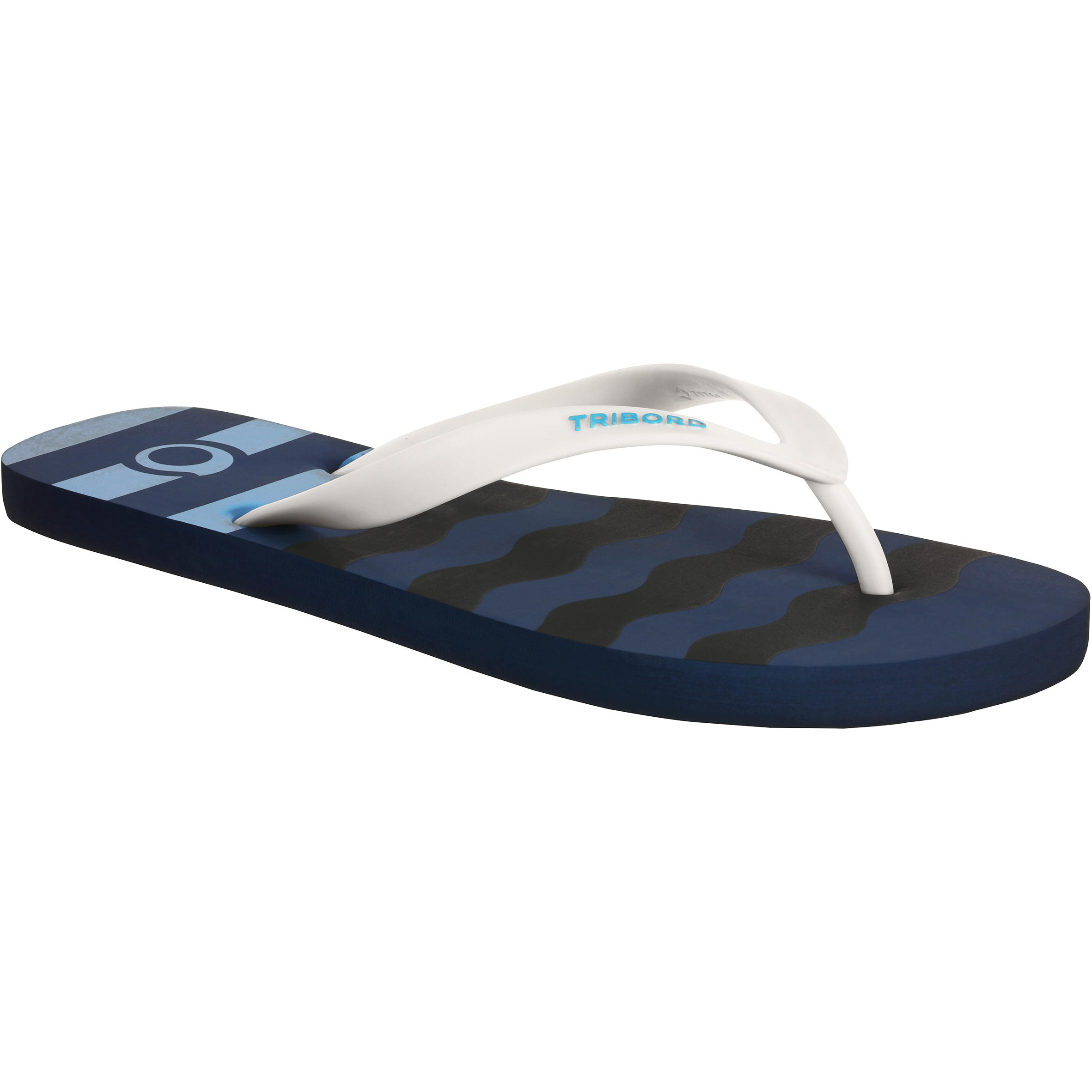 Chanclas para hombre TO100S PRINT Ola Azul Decathlon