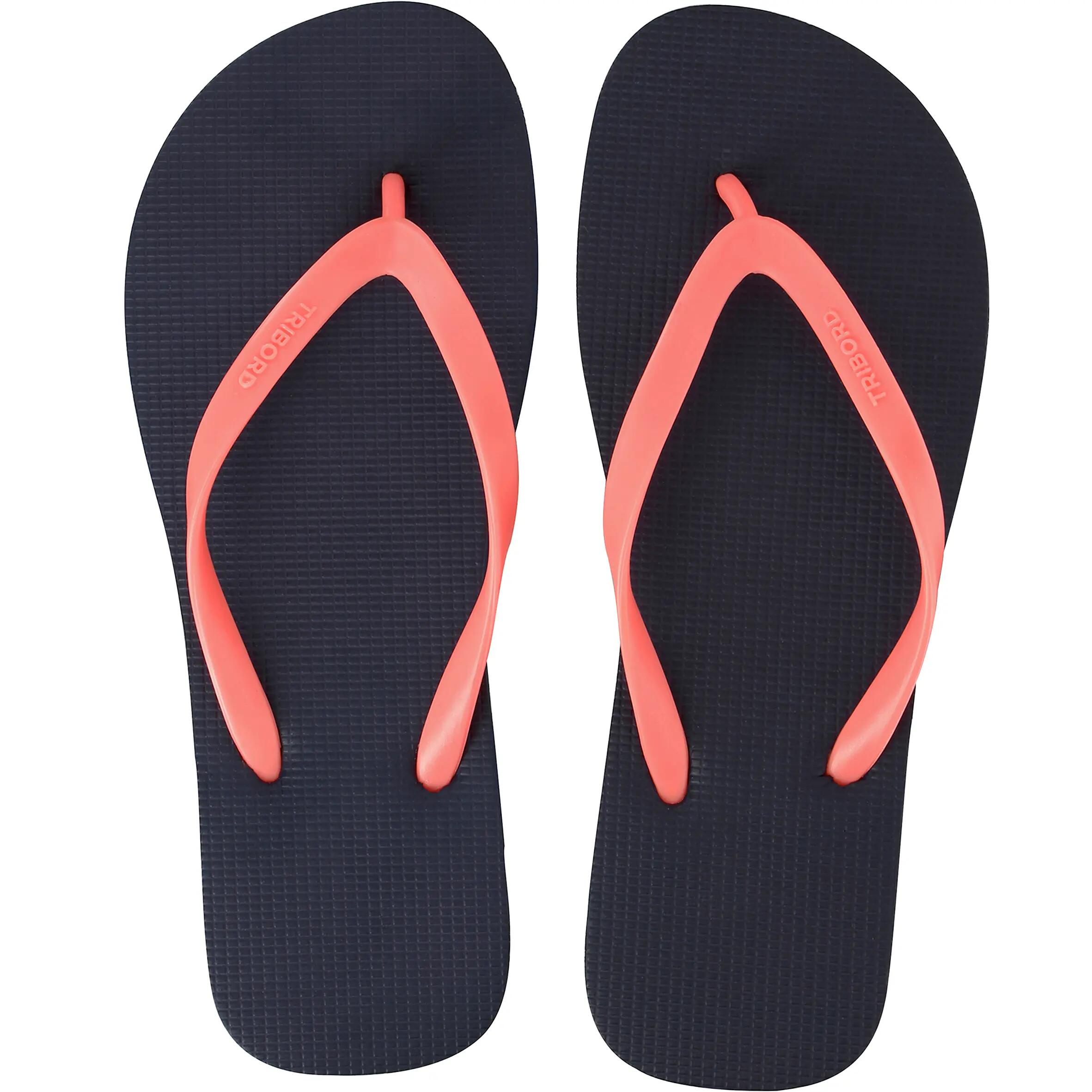 TO 100S women's flip-flops - blue coral 6/10