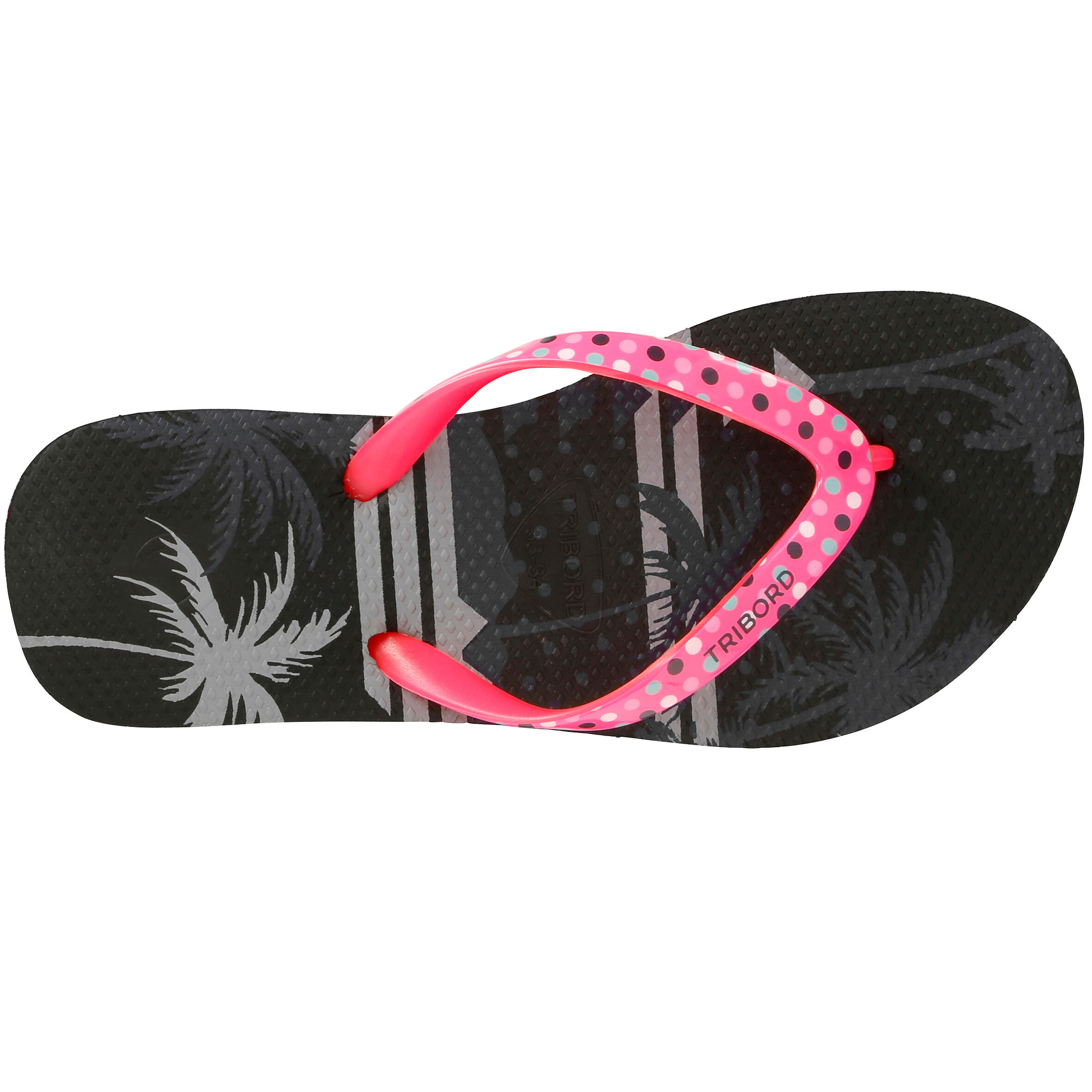 TO 500S Print G kids' flip-flops - Coco black 4/10