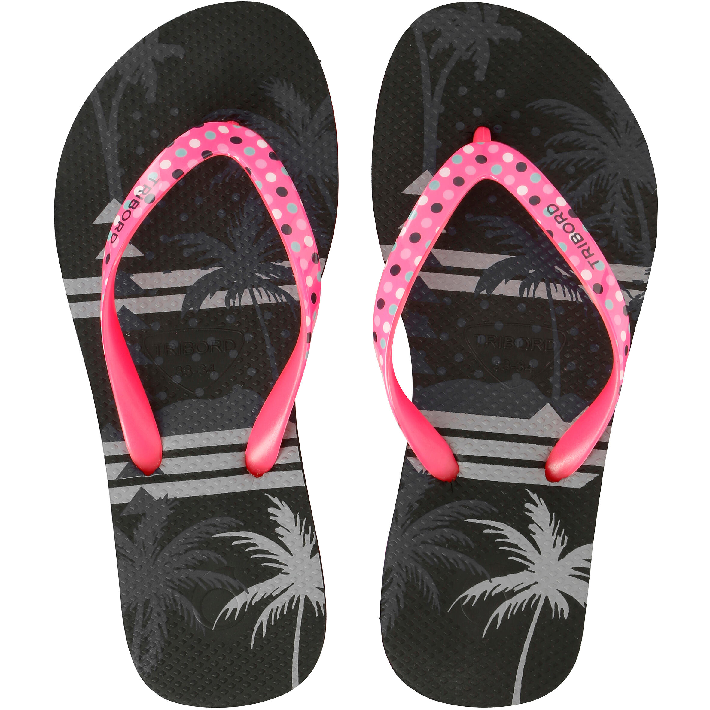 TO 500S Print G kids' flip-flops - Coco black 6/10