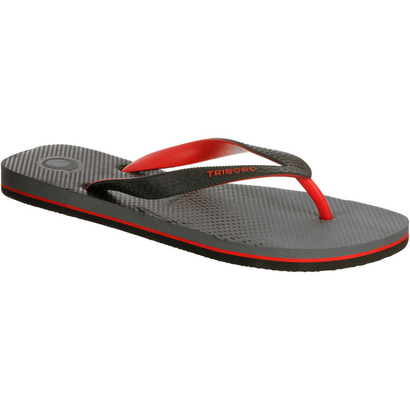 TRIBORD TO 500S men's flip-flops - Grey red | Decathlon
