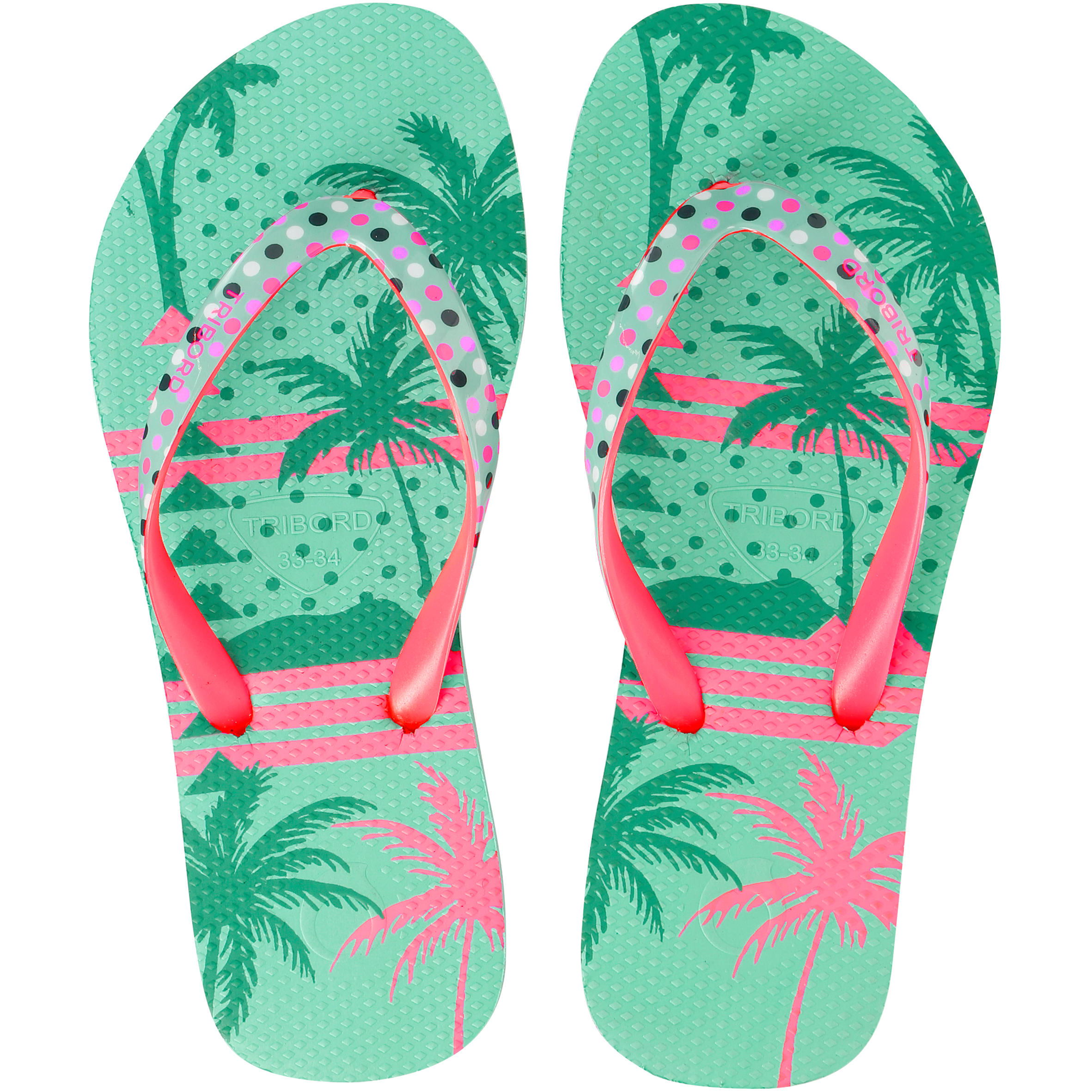 TO 500 G Girls' Flip-Flops - Coco Green 5/9