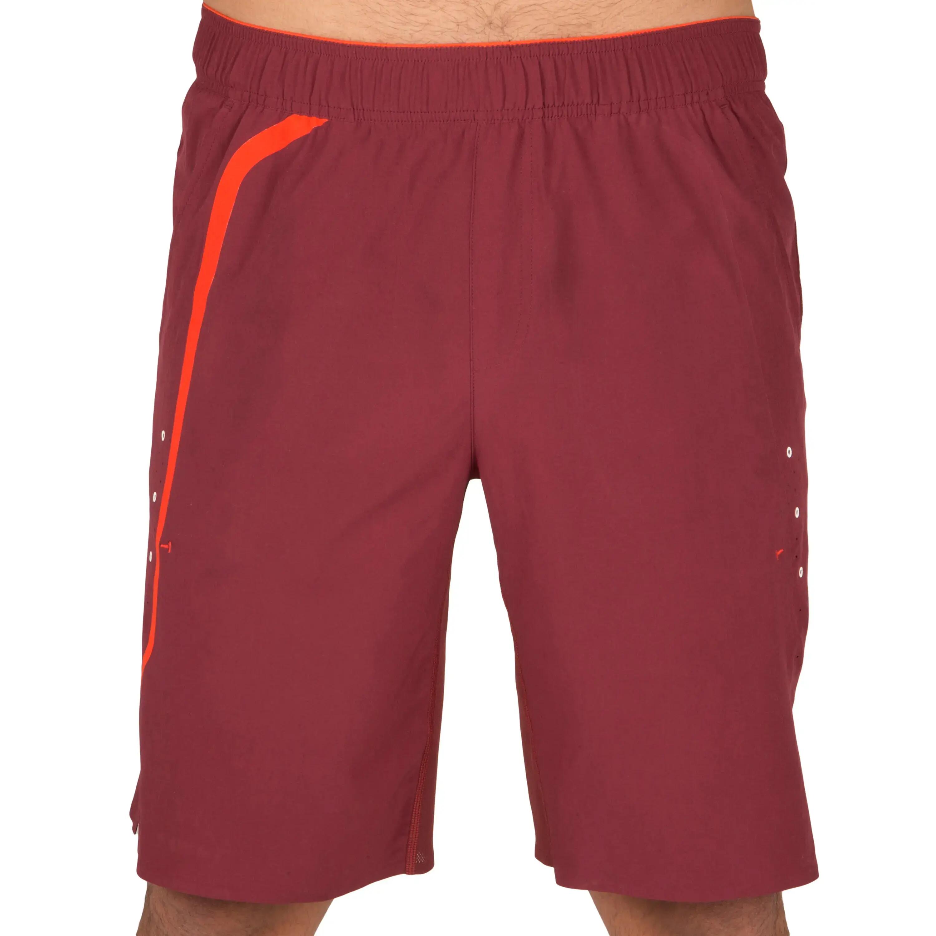 Light Tennis Badminton Table Tennis Padel Shorts - Burgundy Red 2/7