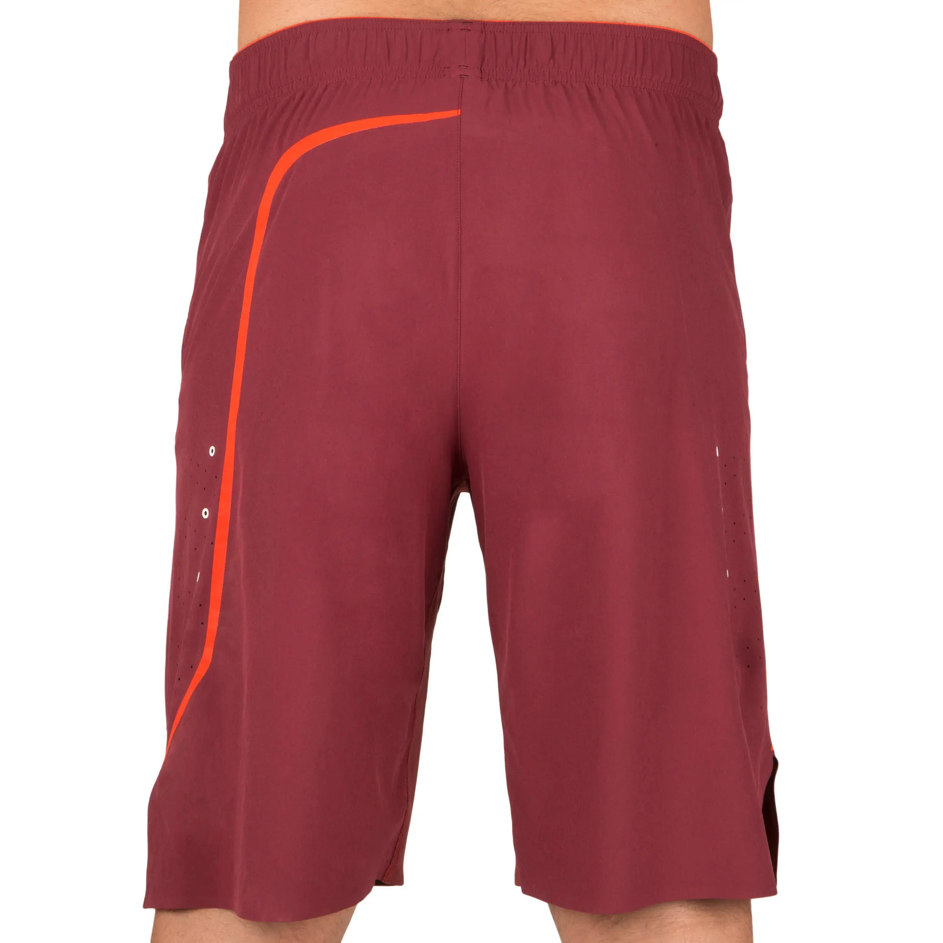 Light Tennis Badminton Table Tennis Padel Shorts - Burgundy Red 3/7