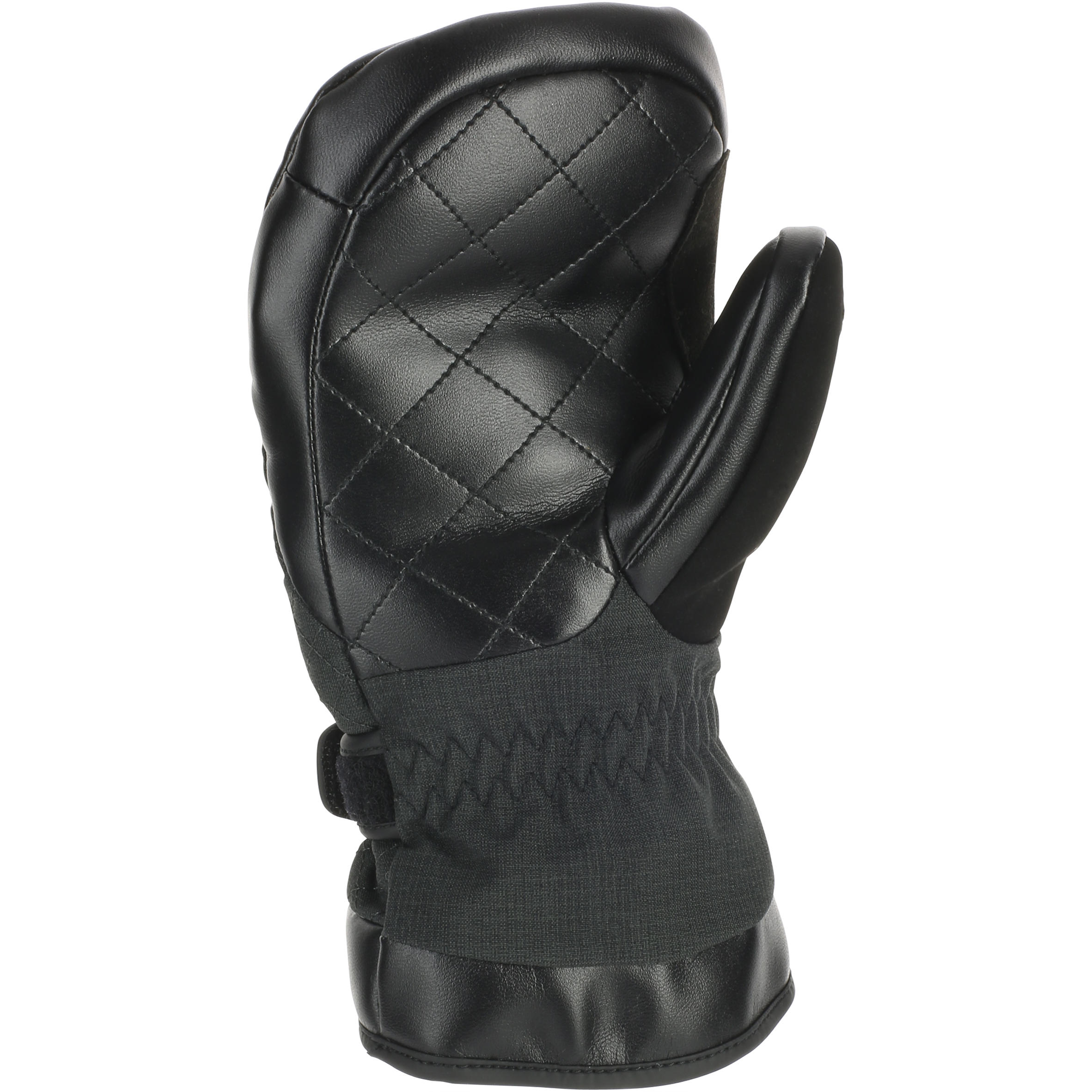 Wed'ze Dream Heat Children Skiing Mittens - Black 2/8