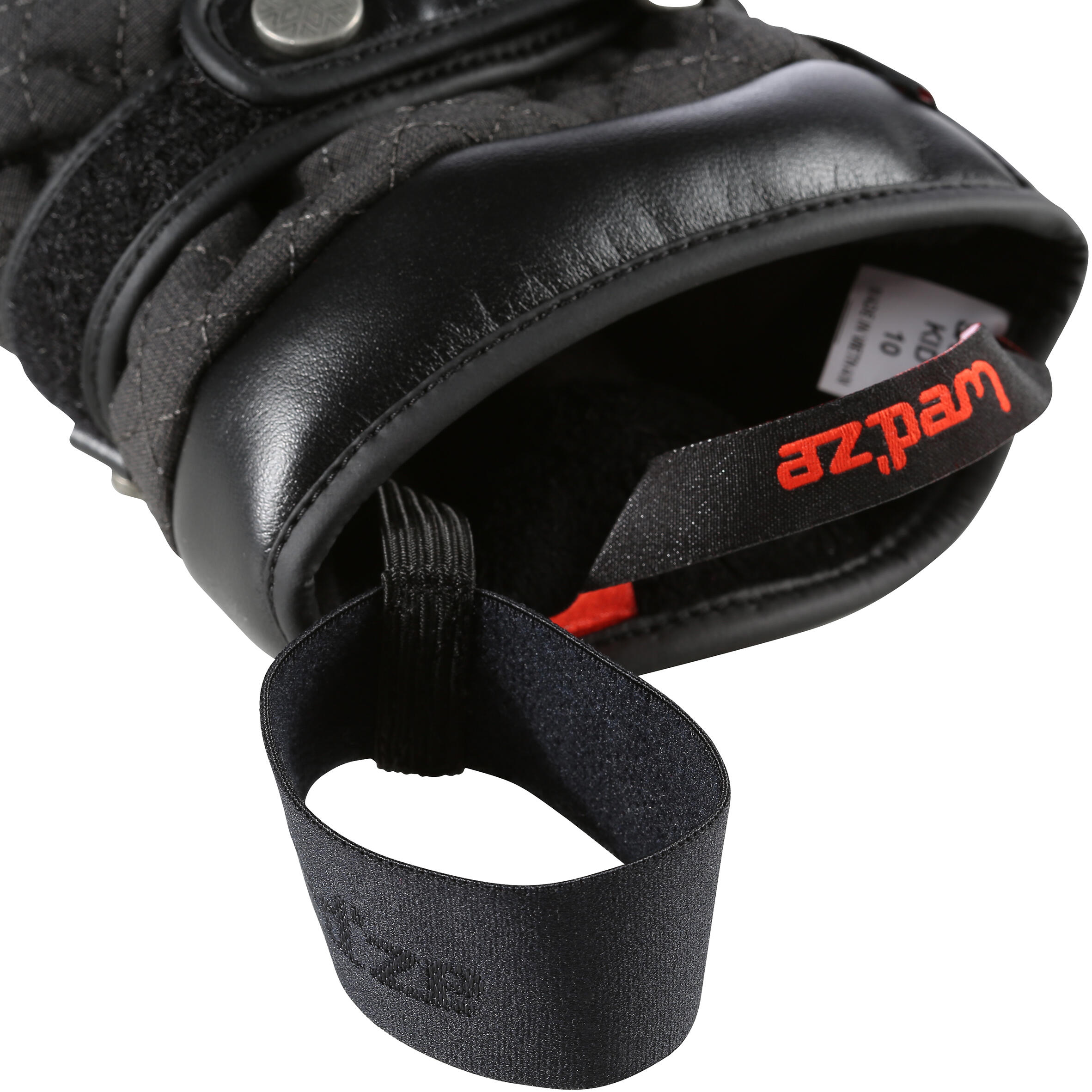 Wed'ze Dream Heat Children Skiing Mittens - Black 5/8