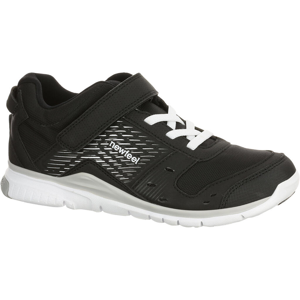 Actireo children's fitness walking shoes - black/white