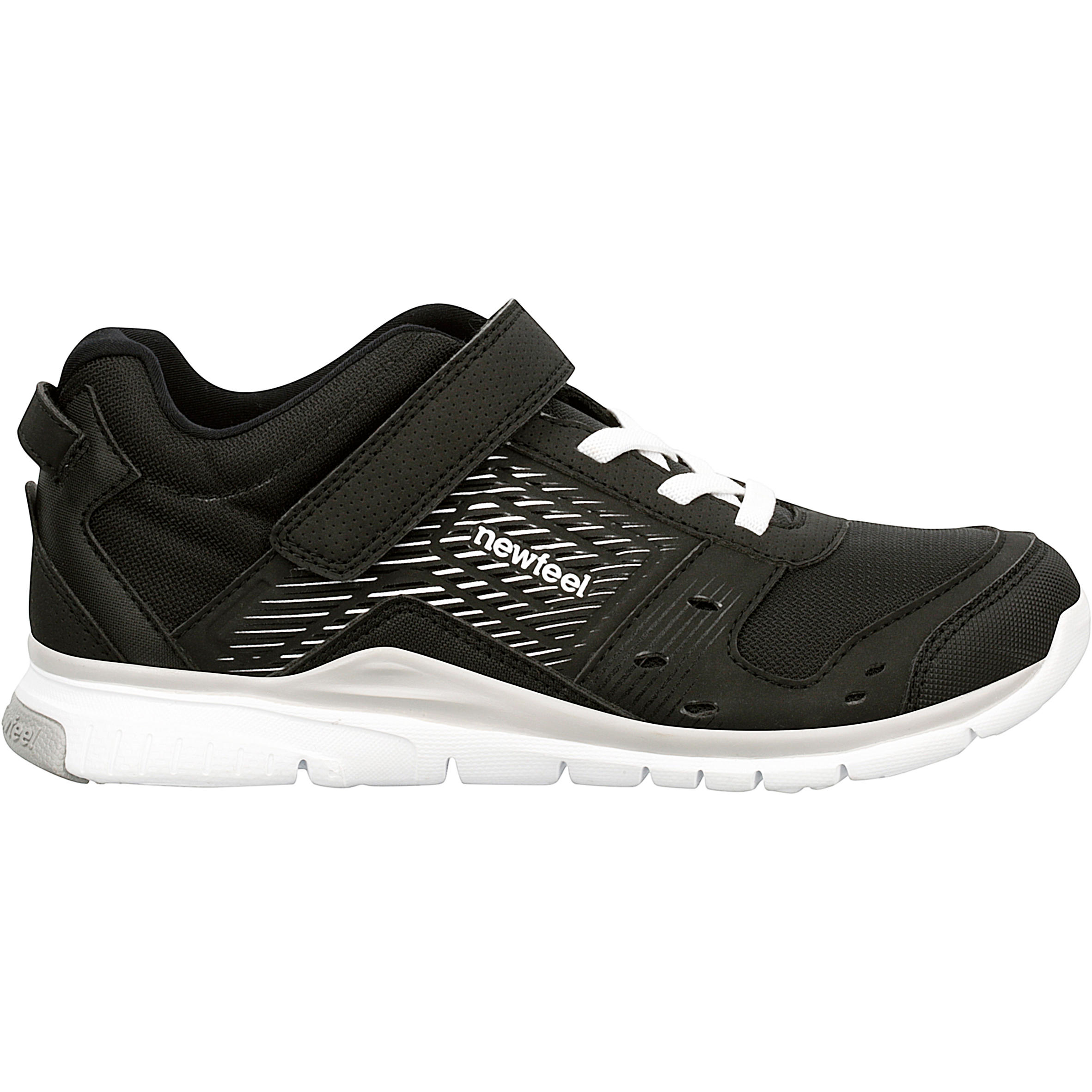 Actireo Children's Fitness Walking Shoes - Black/White 2/11