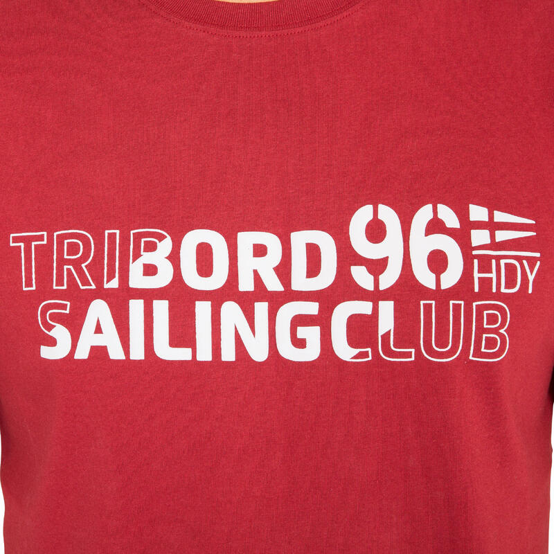 T-shirt Decathlon TRIBORD Rouge - Taille XXXL (3XL), Coton, Occasion En Très Bon état, Pour Le Sport Ou Le Quotidien