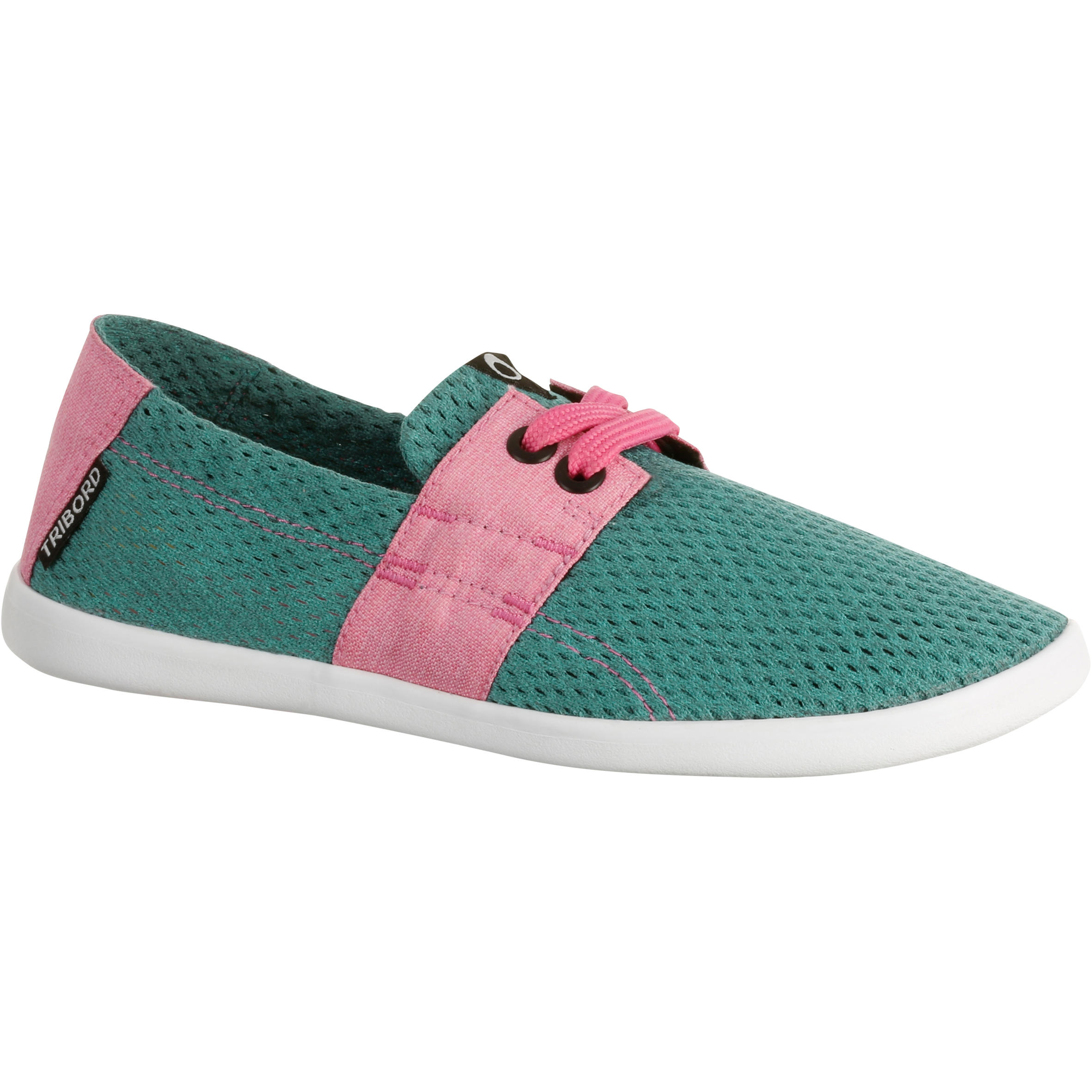 AREETA JR kids' beach shoes - Green pink 1/10