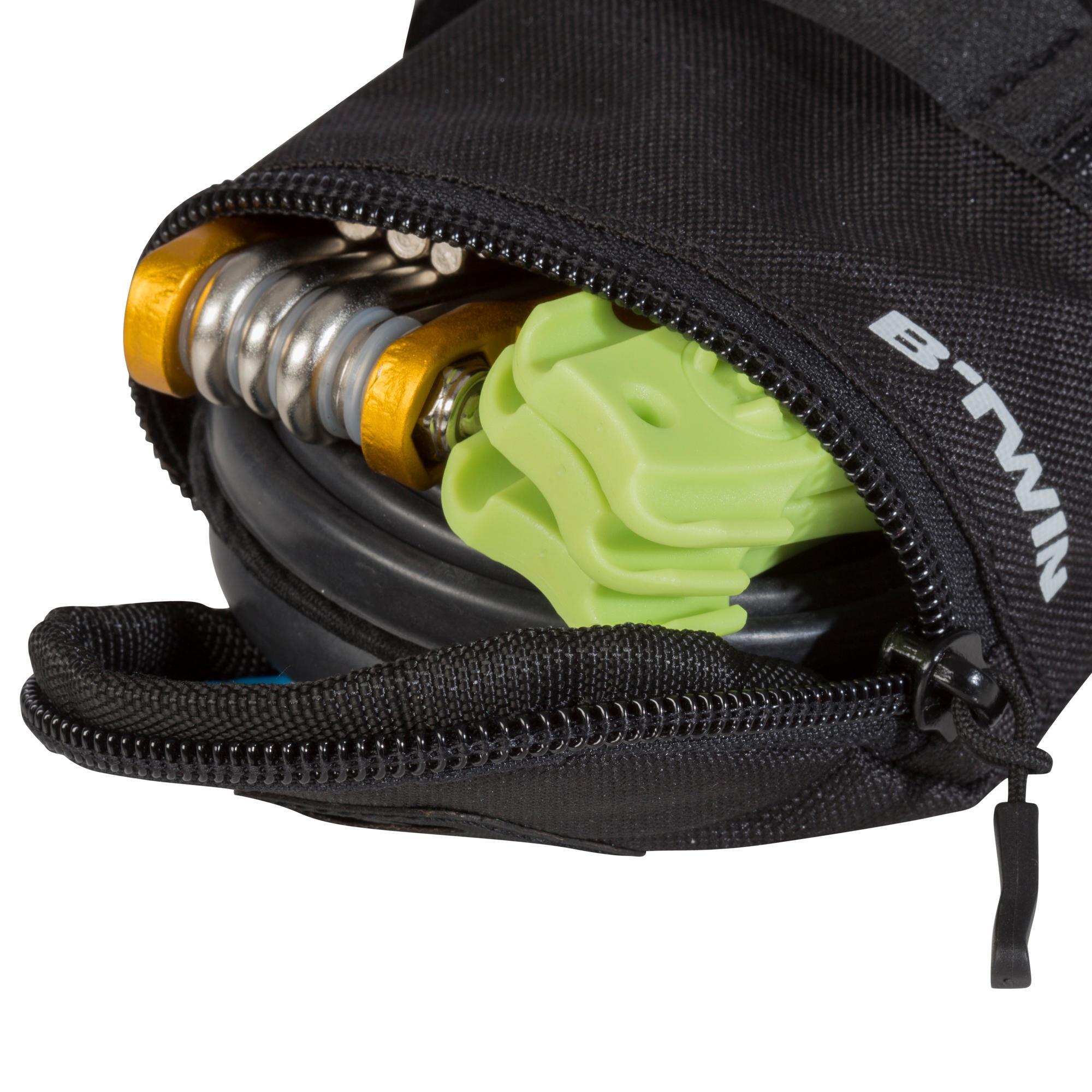 Bolsa de sill n bicicleta 0 5 L Btwin 100 negro Decathlon