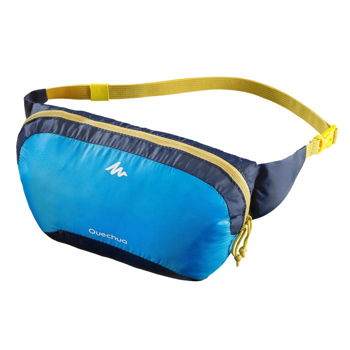 Sac banane TRAVEL ultra compacte grise Forclaz Decathlon