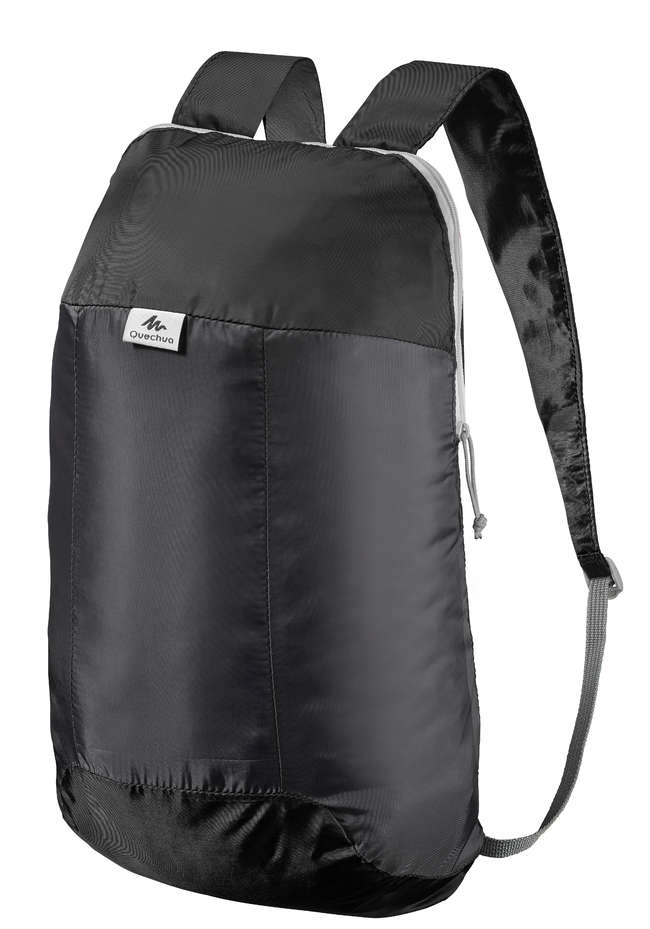 FORCLAZ Ultra-Compact Hiking Backpack 10L - Black | Decathlon