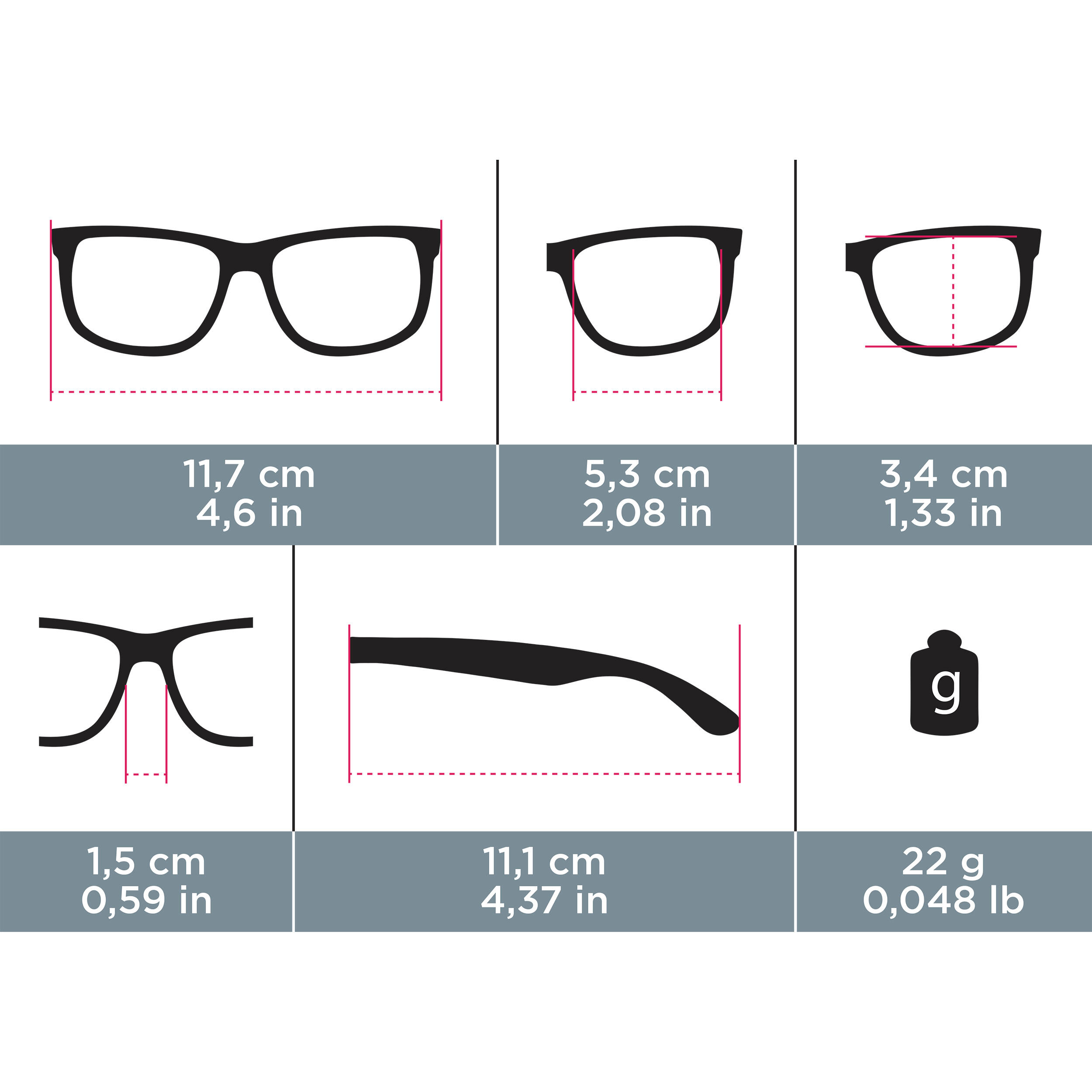 Kids Hiking Sunglasses - MH T500 - age 6-10 - Category 4 2/6