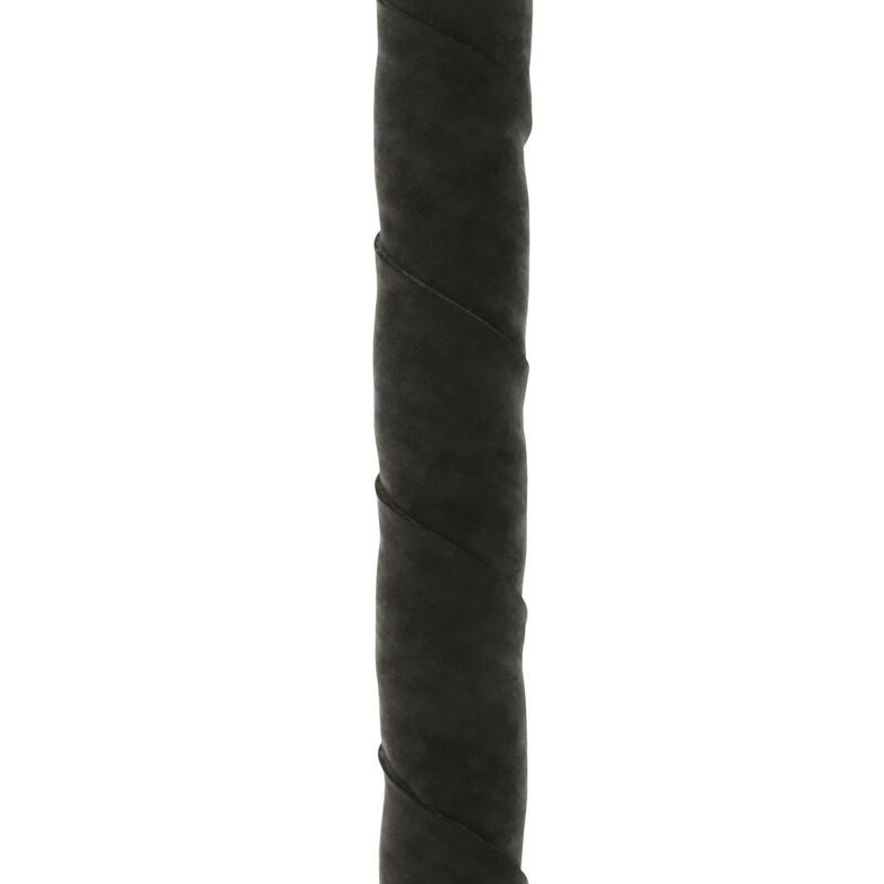 Rijzweep Domino ruitersport zwart leer - 65 cm