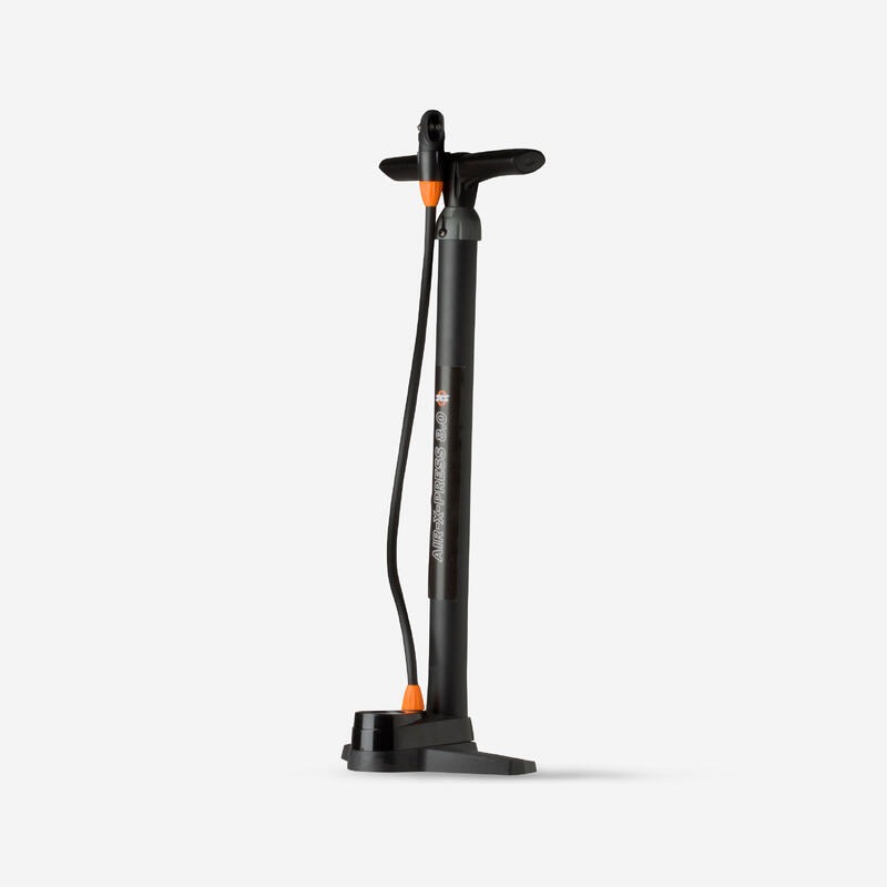 Bomba de pie para bicicleta Btwin 500 negro - Decathlon