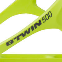 Portacaramañolas bicicleta 500 amarillo fluorescente 