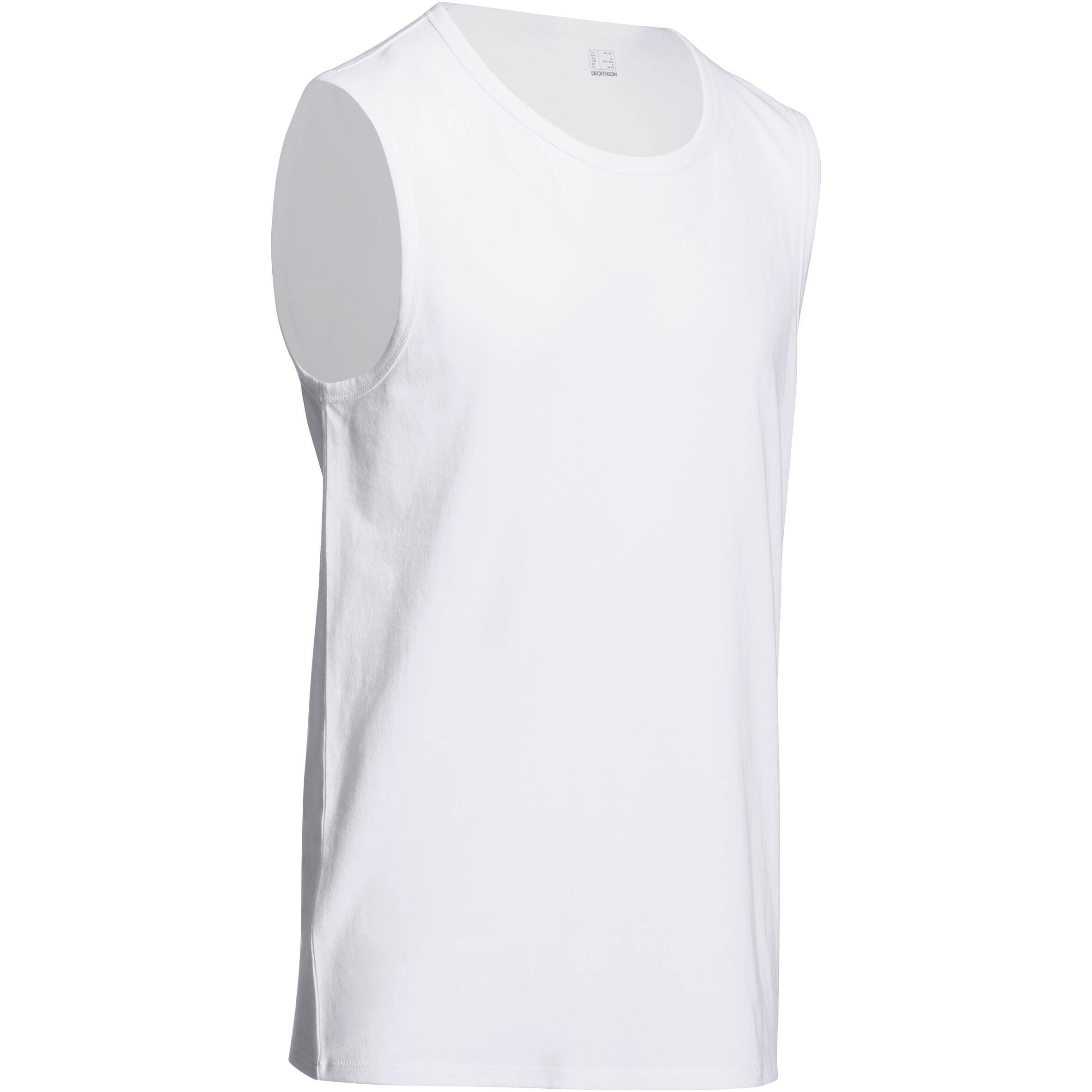 Essential Cotton Fitness Tank Top - White -  1
