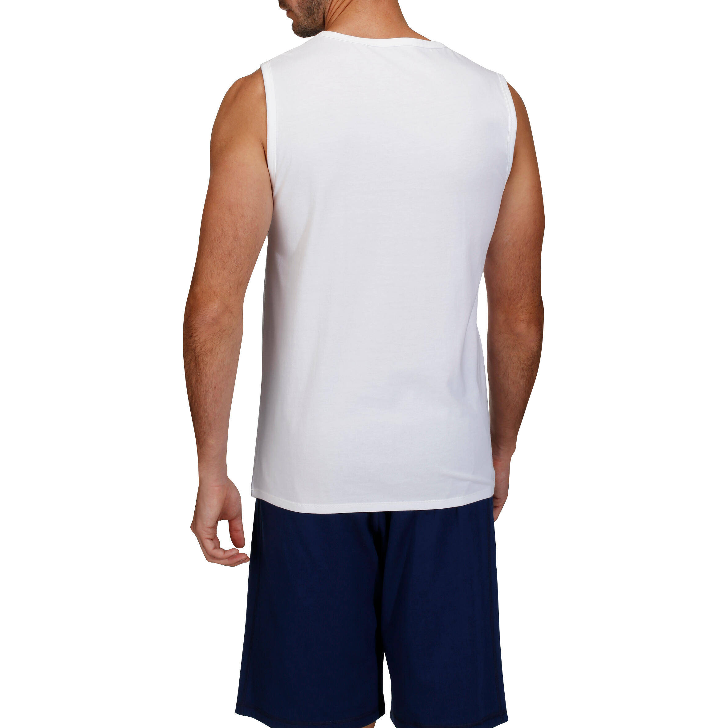 Essential Cotton Fitness Tank Top - White -  5