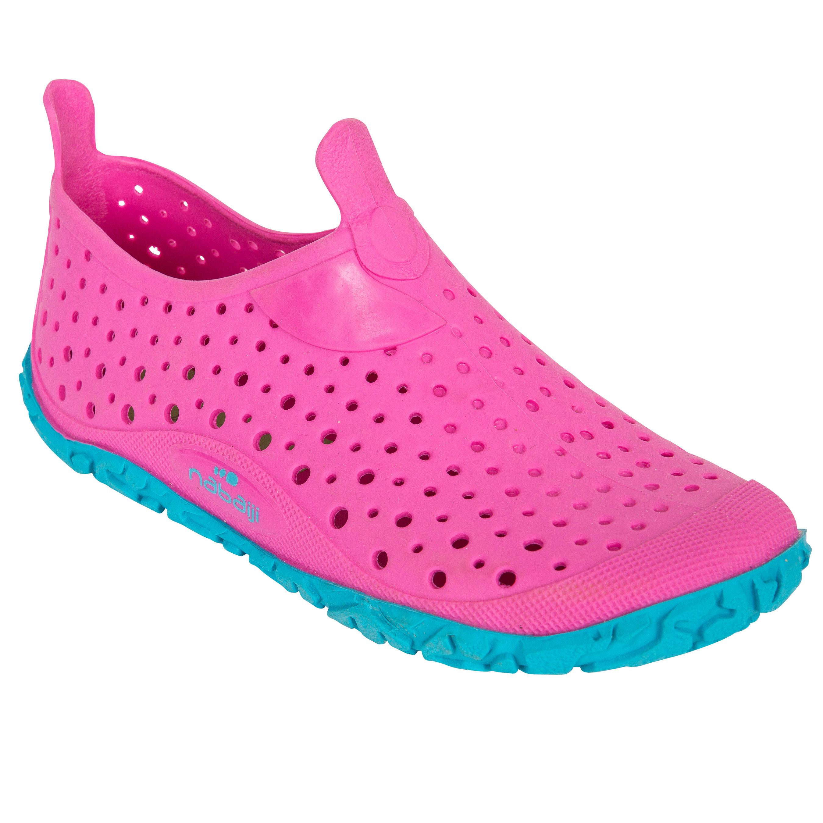 GIRL’S AQUADOTS 100 POOL SHOES PINK BLUE 7/16