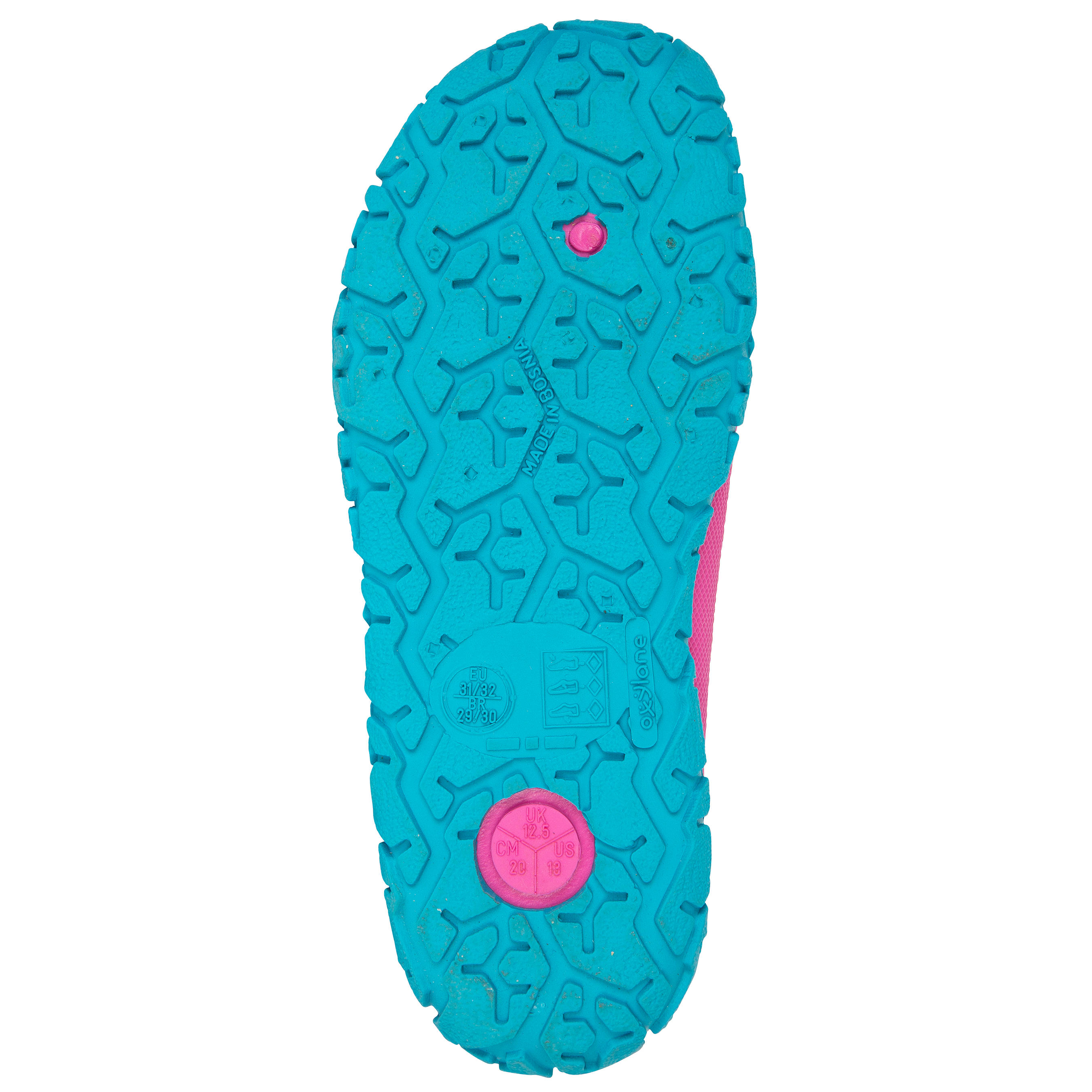 GIRL’S AQUADOTS 100 POOL SHOES PINK BLUE 11/16