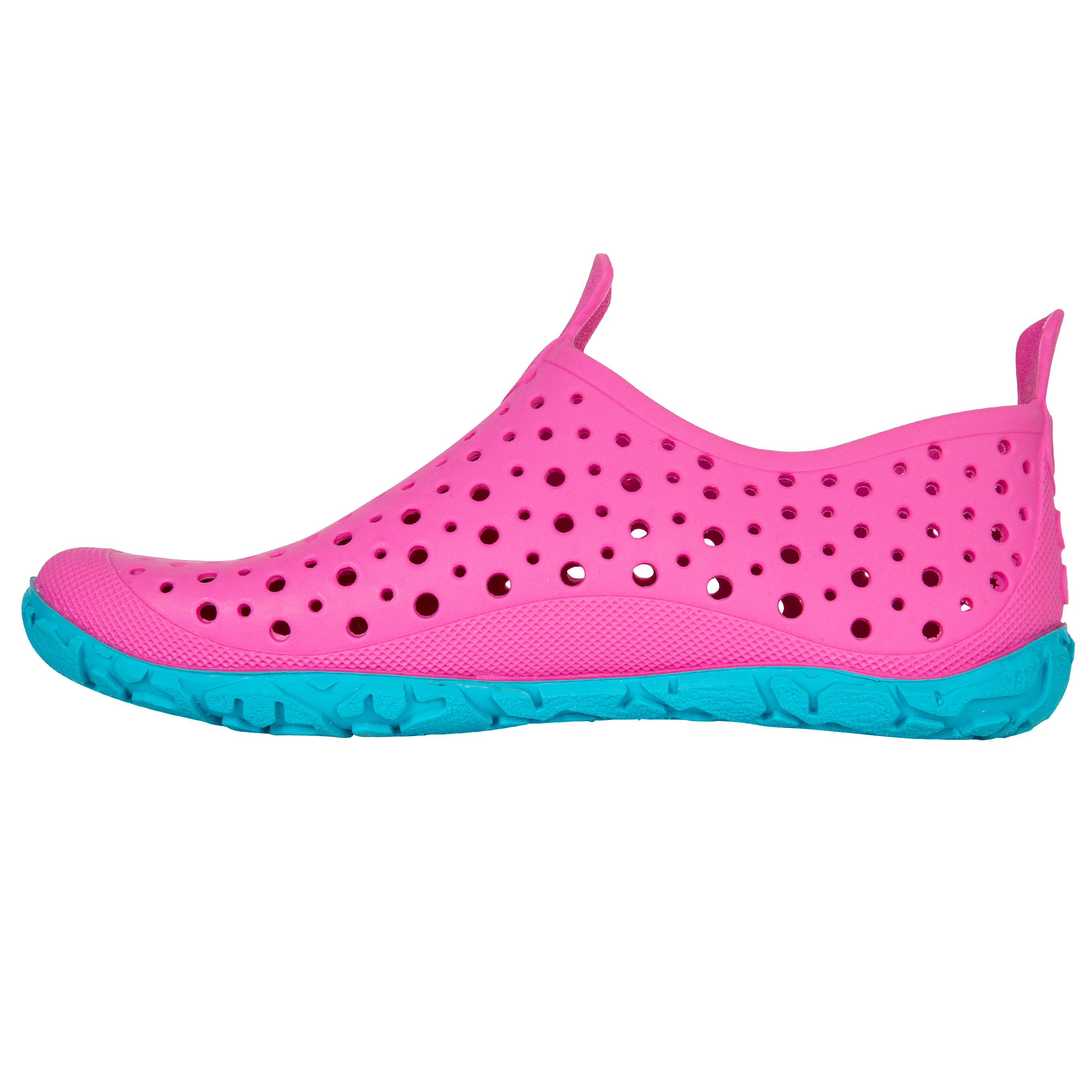 GIRL’S AQUADOTS 100 POOL SHOES PINK BLUE 12/16