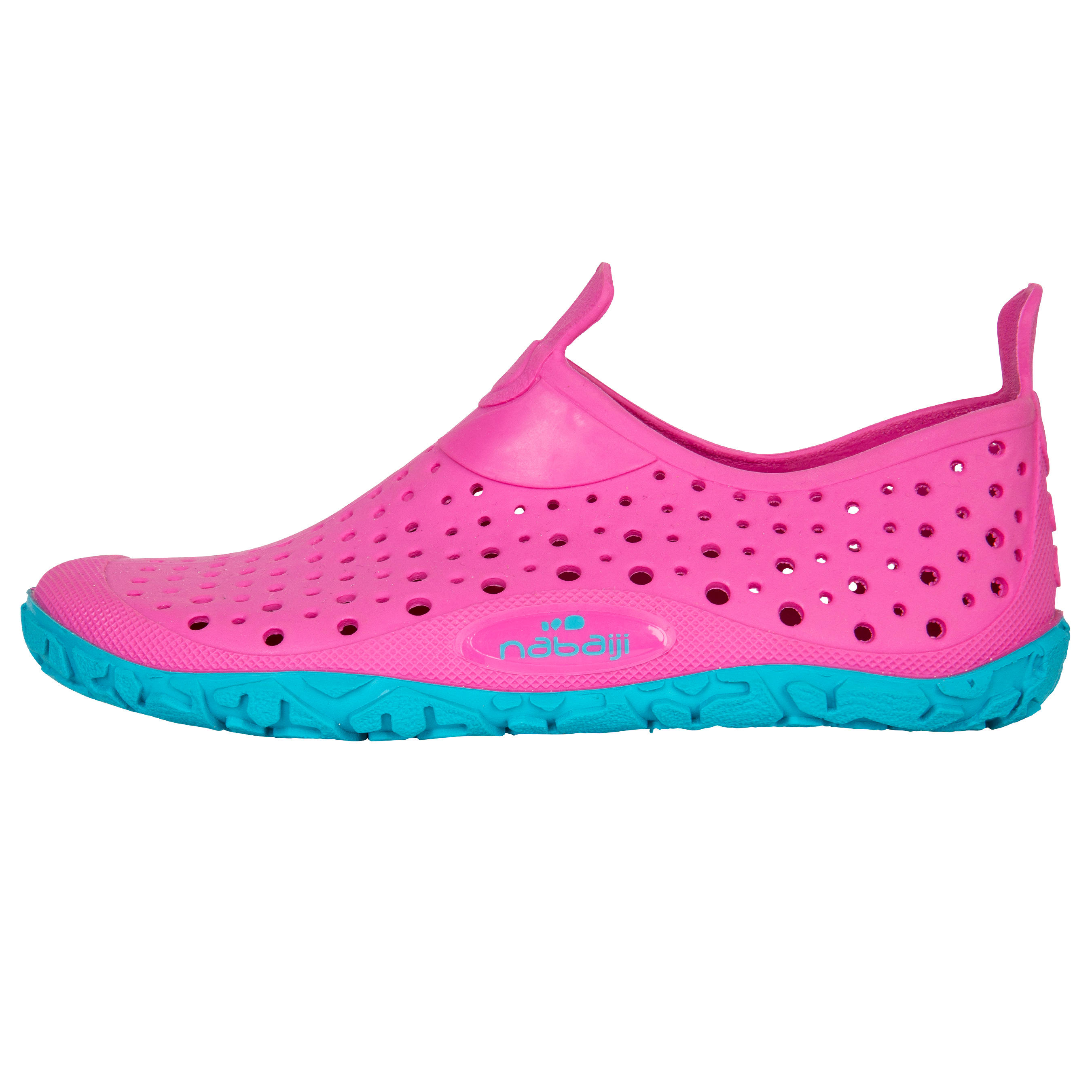 GIRL’S AQUADOTS 100 POOL SHOES PINK BLUE 13/16