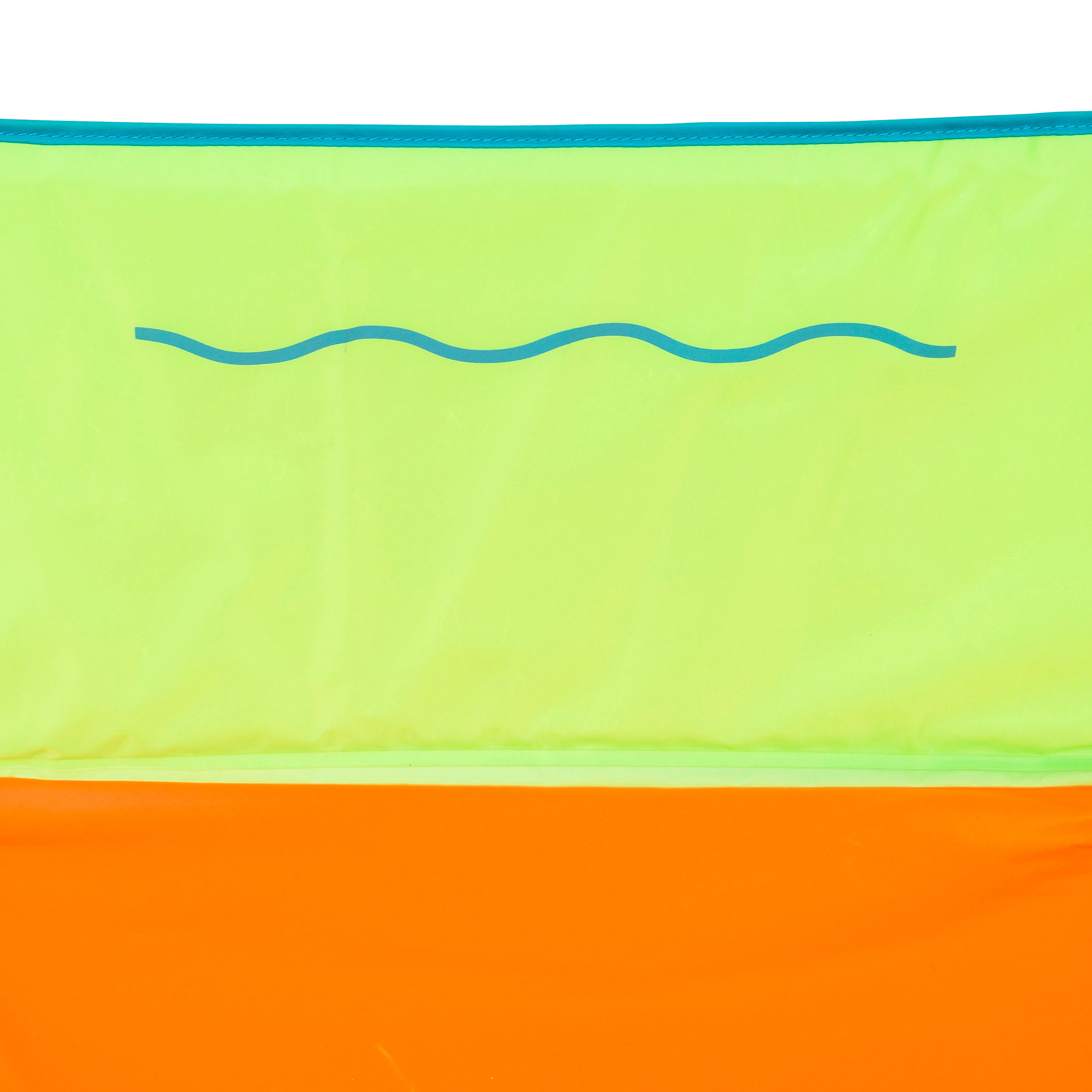 TIDIPOOL + small children’s paddling pool with carry bag - green and orange 5/10