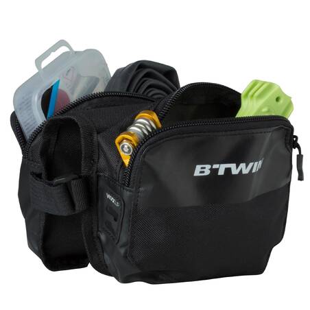 500 Double 1L Bike Frame Bag - Black